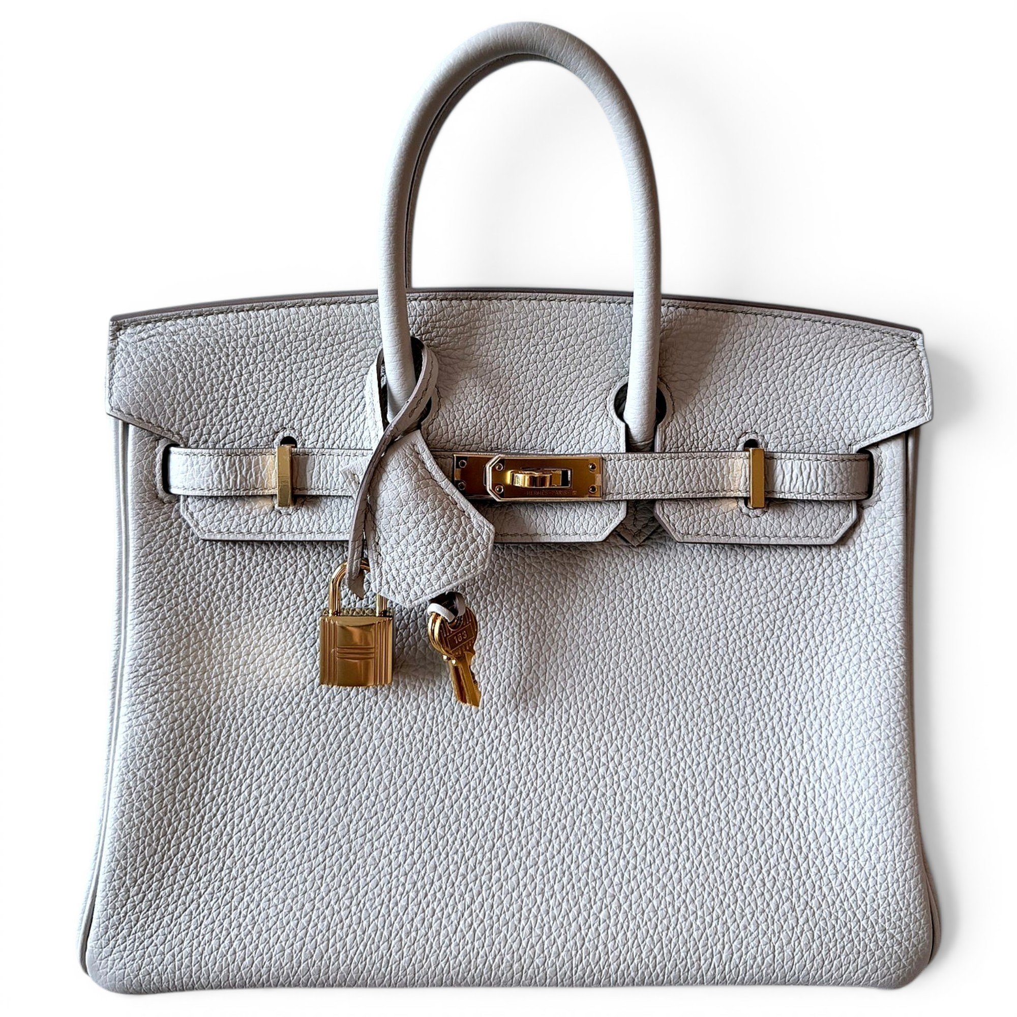 Birkin 25 leather handbag