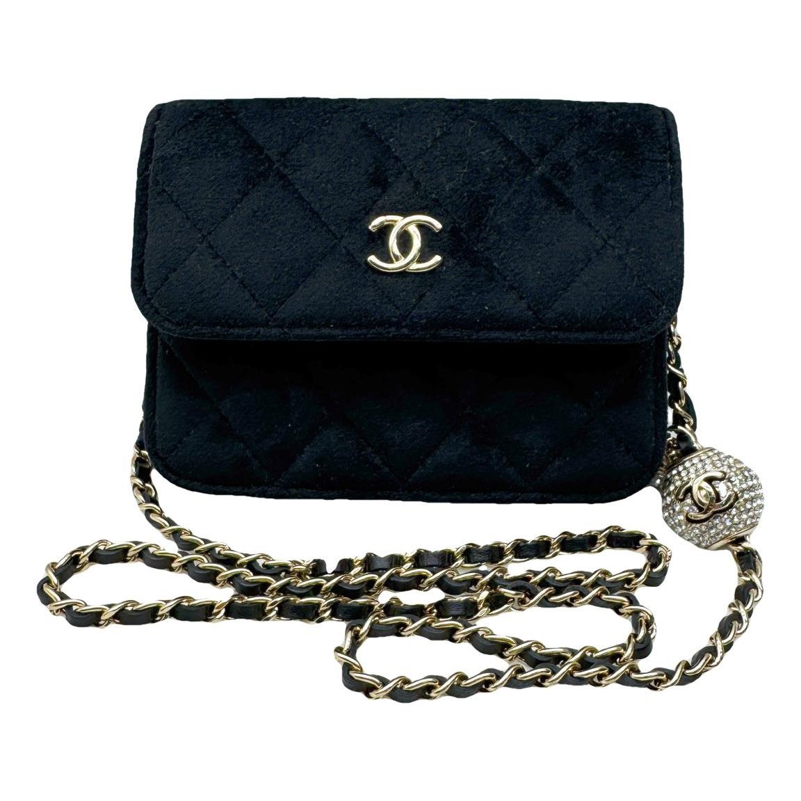 Velvet handbag