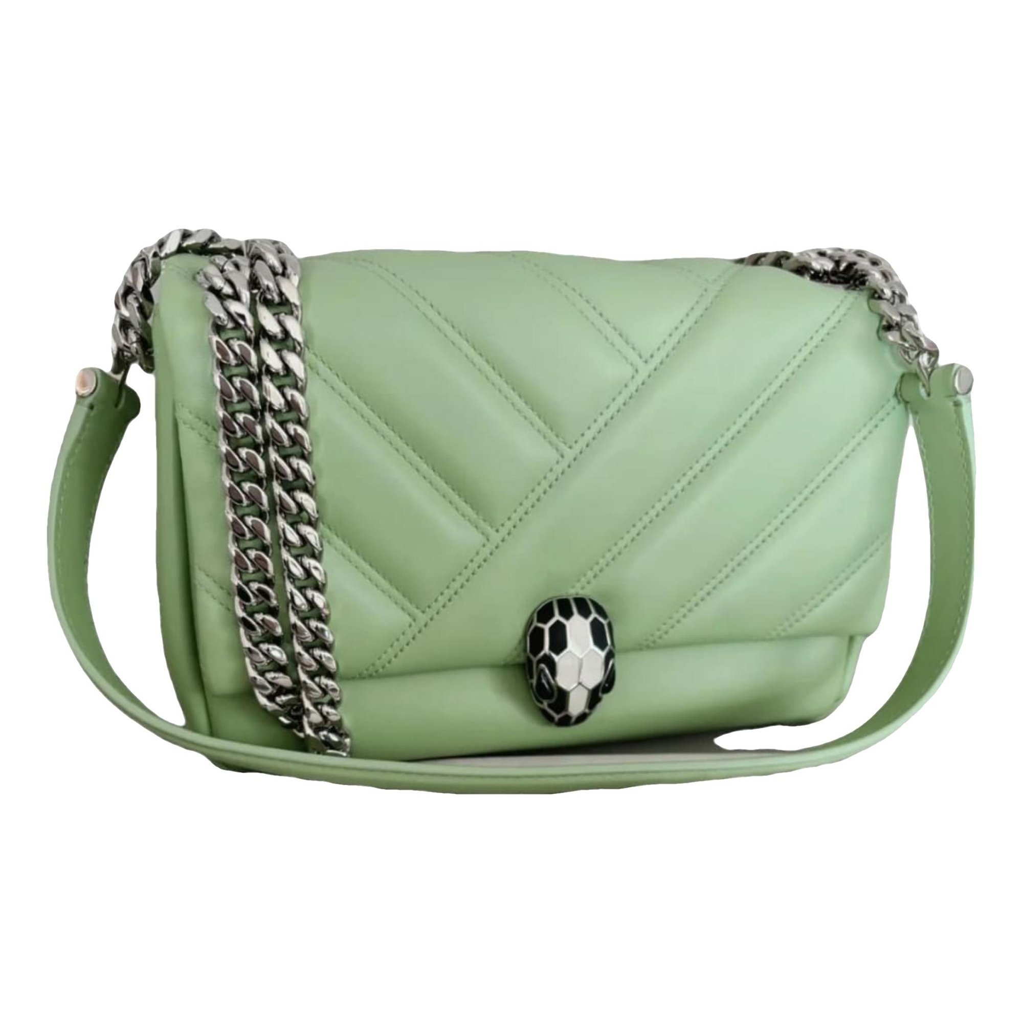 Serpenti leather handbag