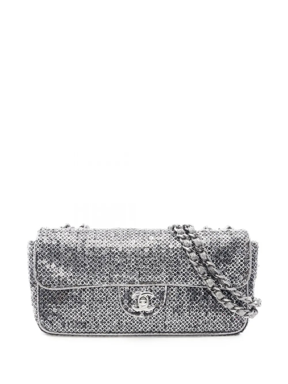 2006-2008 CC Sequins East West Flap shoulder bag