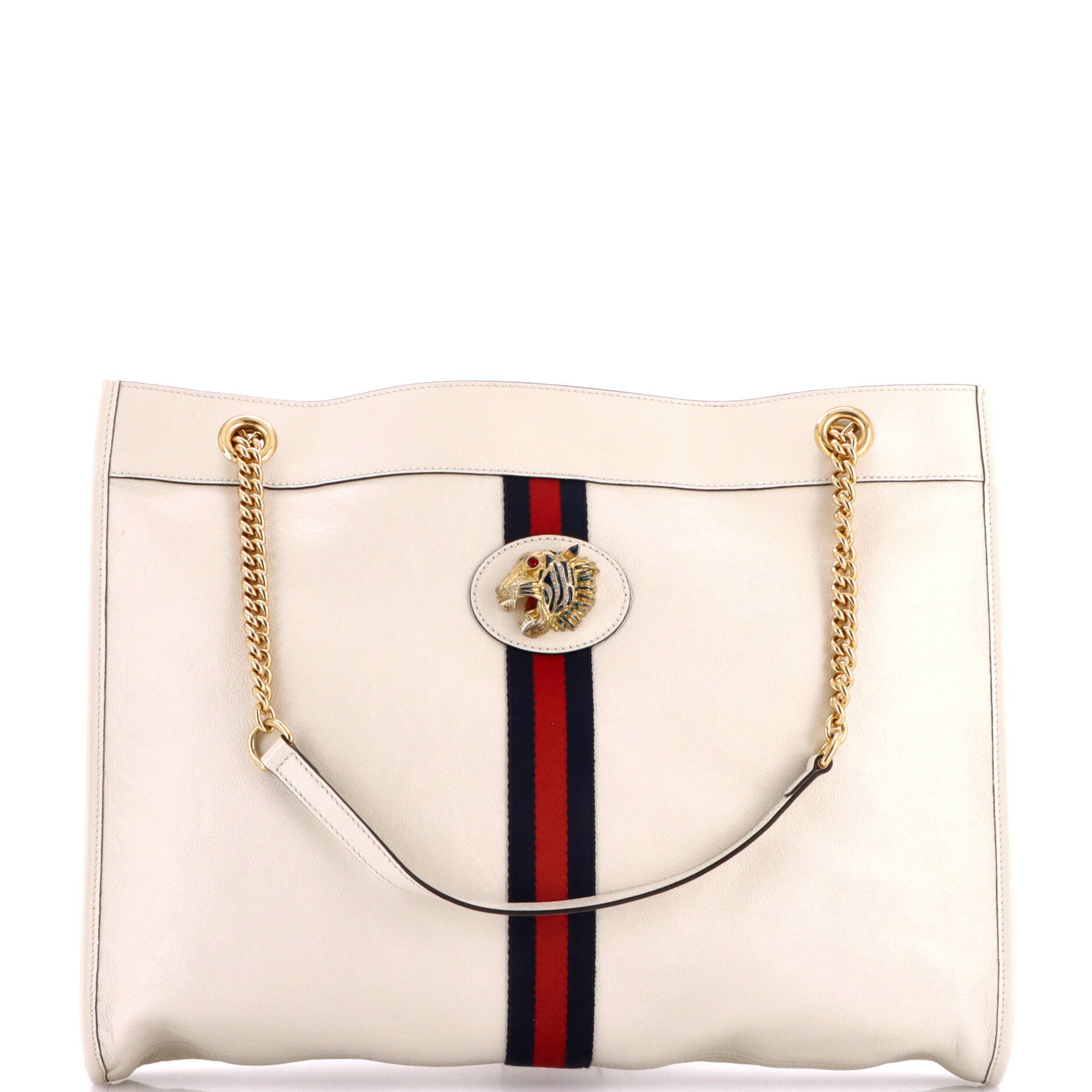 Gucci Rajah Chain Tote Leather Large
