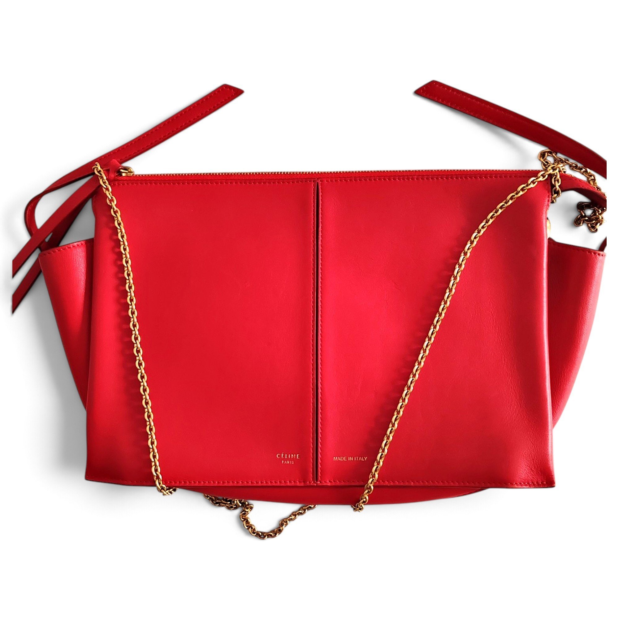 Trio leather crossbody bag