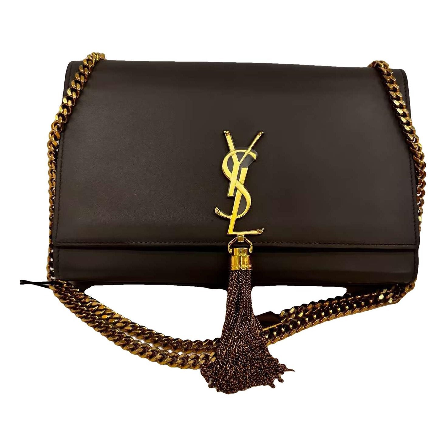 Pompom Kate leather handbag