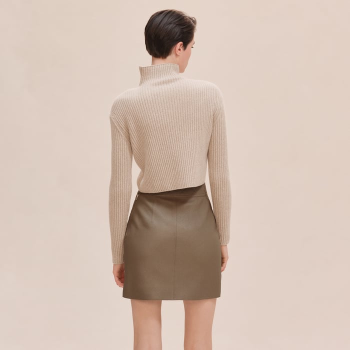 Miniskirt With Quilted Detail