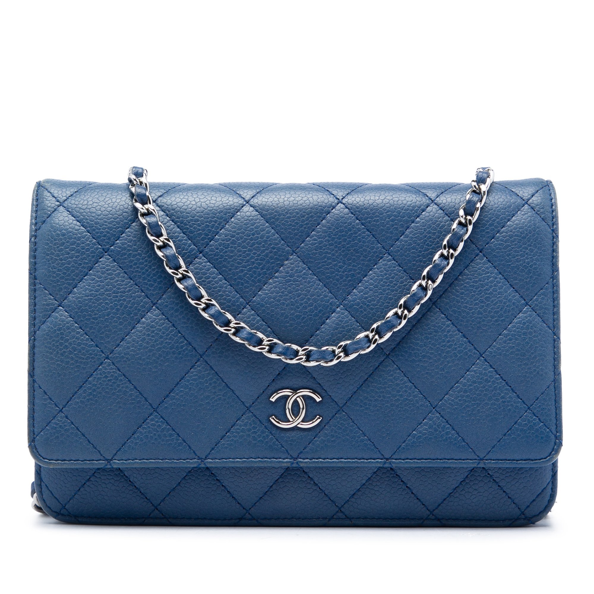 Wallet On Chain leather handbag