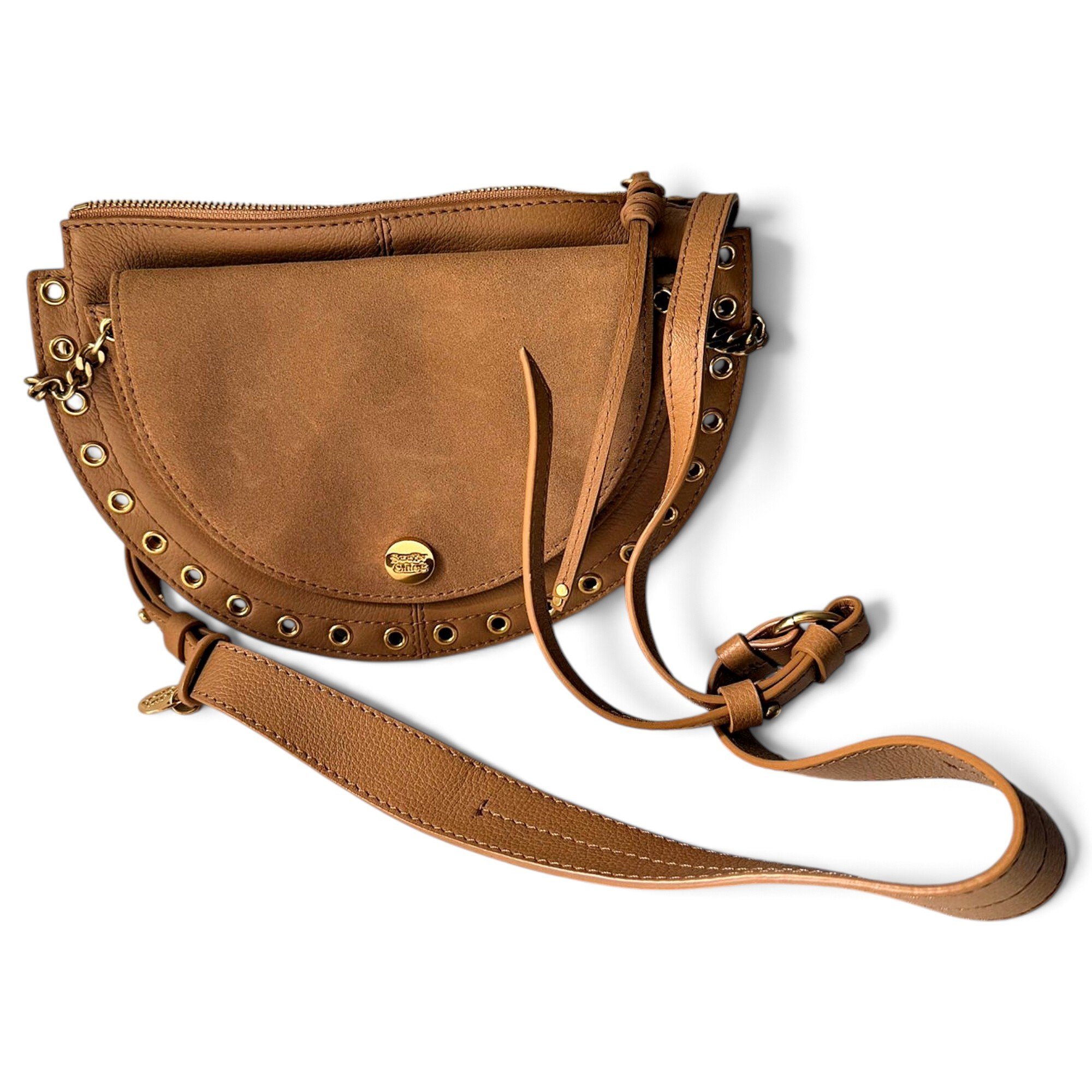 Leather crossbody bag