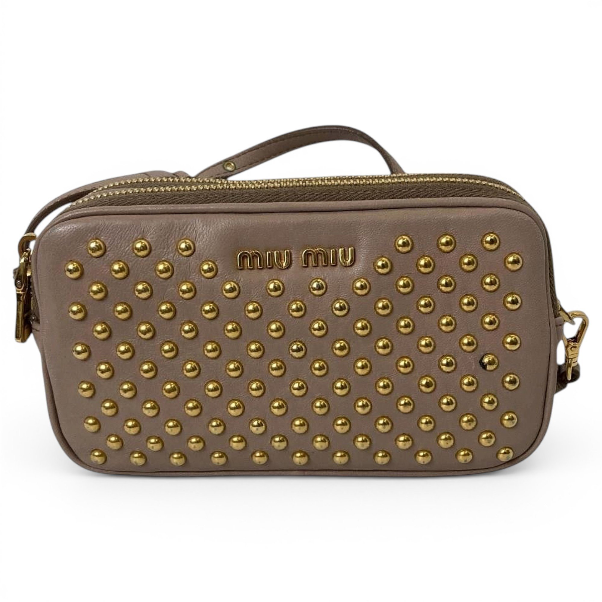 Miu Miu Miu Club leather handbag