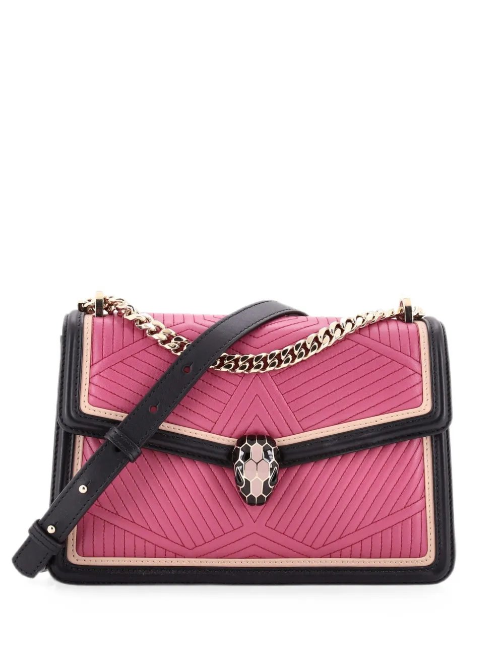 Serpenti Forever Shoulder Bag Quilted Leather Small crossbody bag