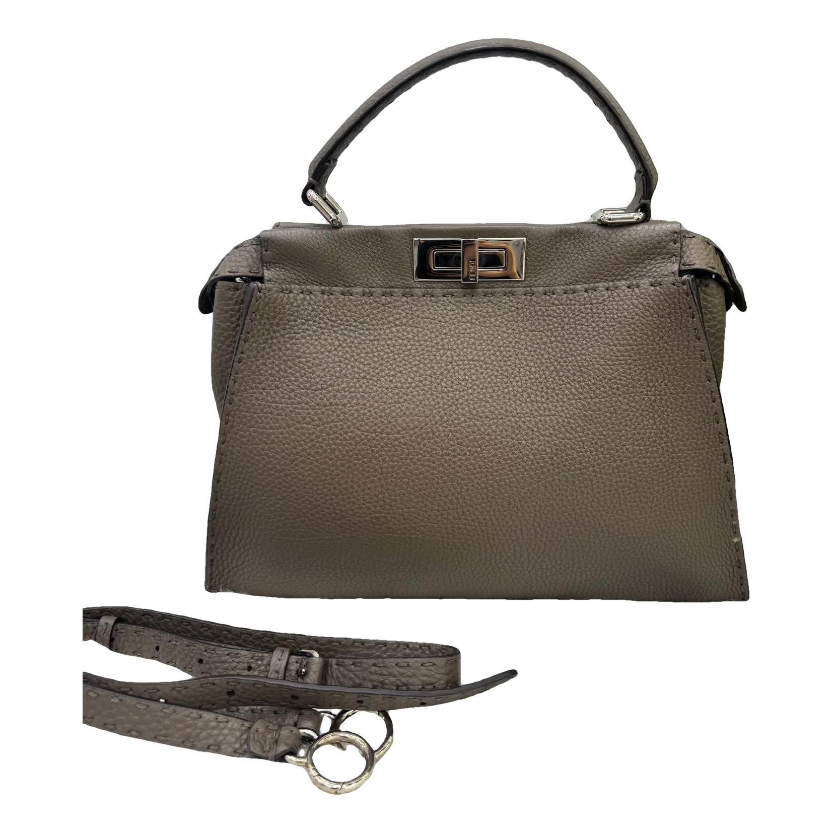Peekaboo leather handbag