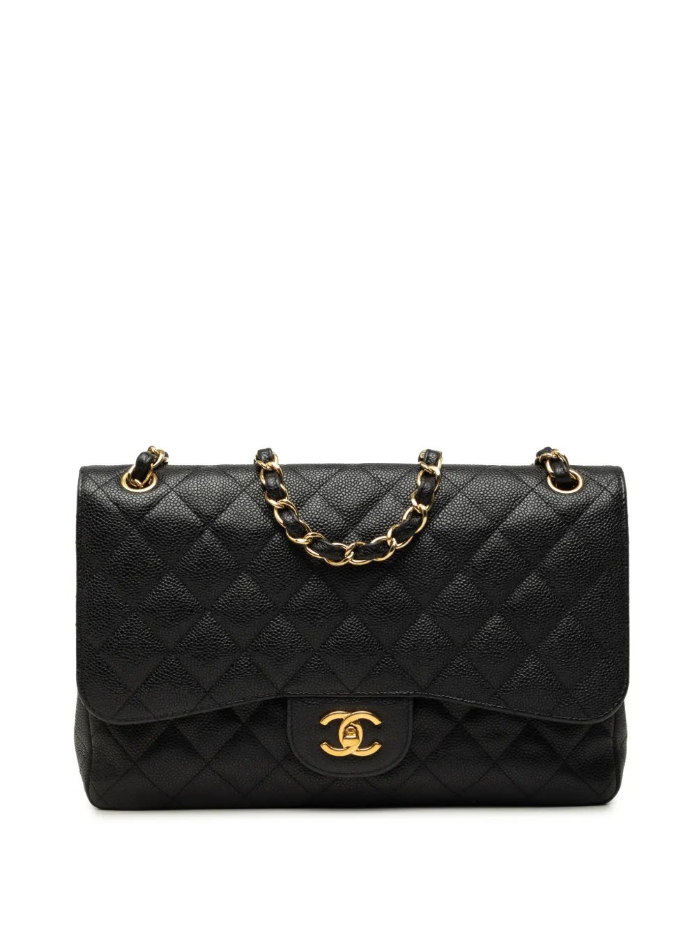 2012-2013 Jumbo Classic Caviar Double Flap shoulder bag