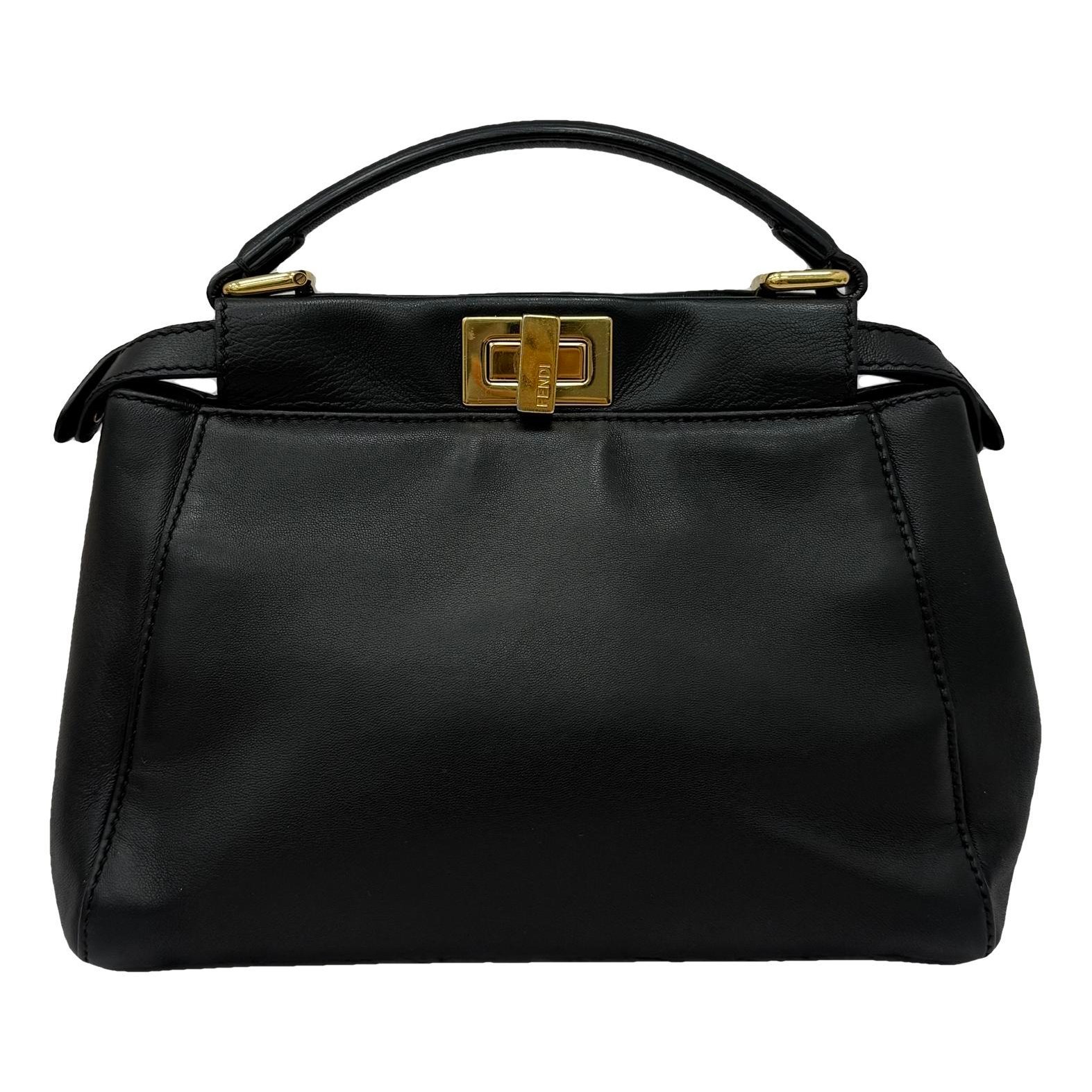Peekaboo leather handbag