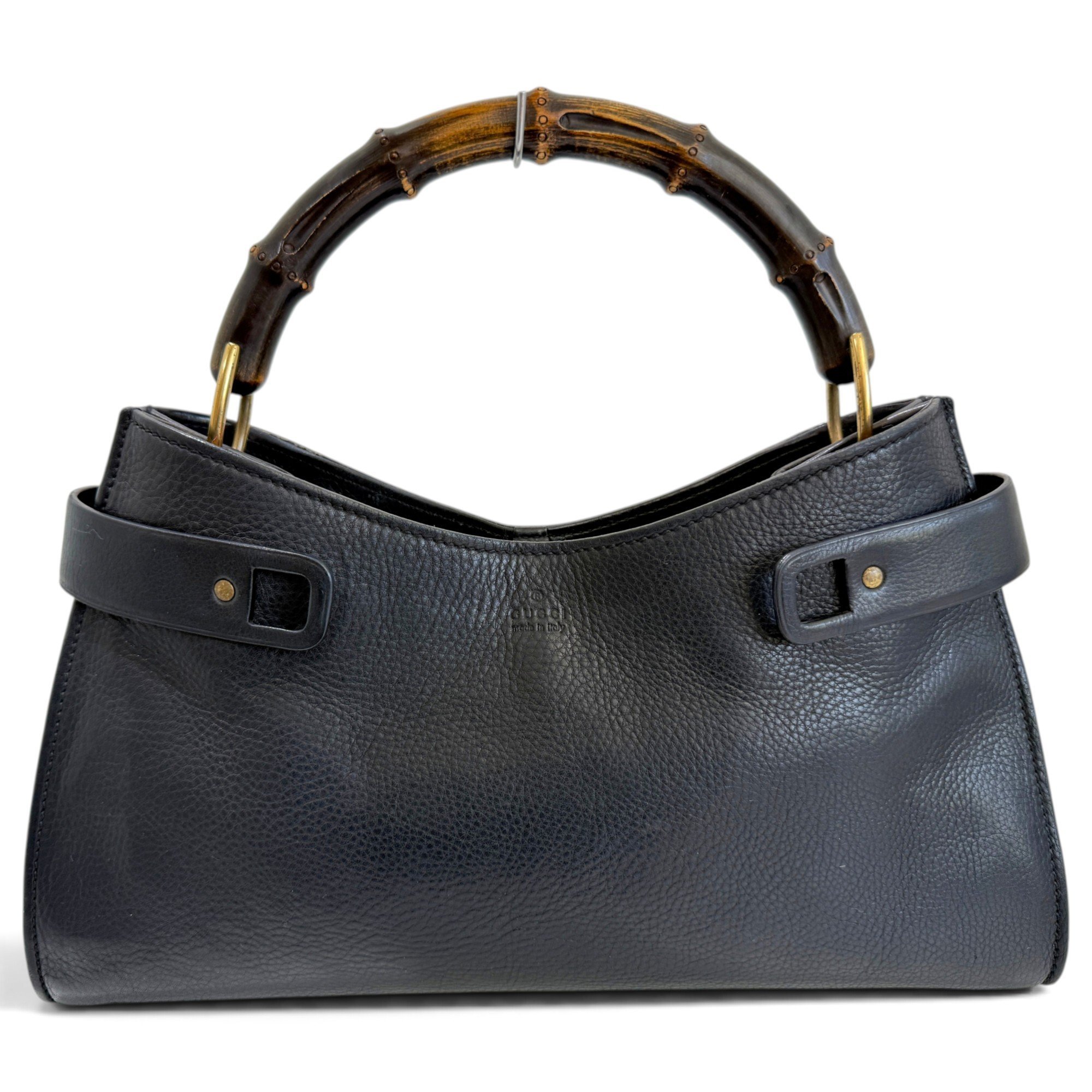 Bamboo Shopper leather handbag