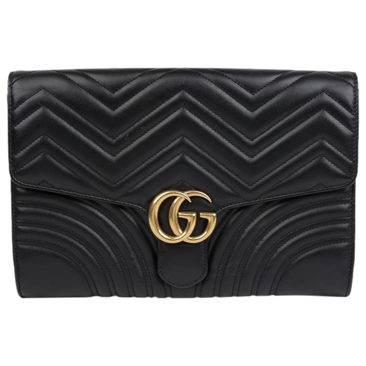 Leather clutch bag