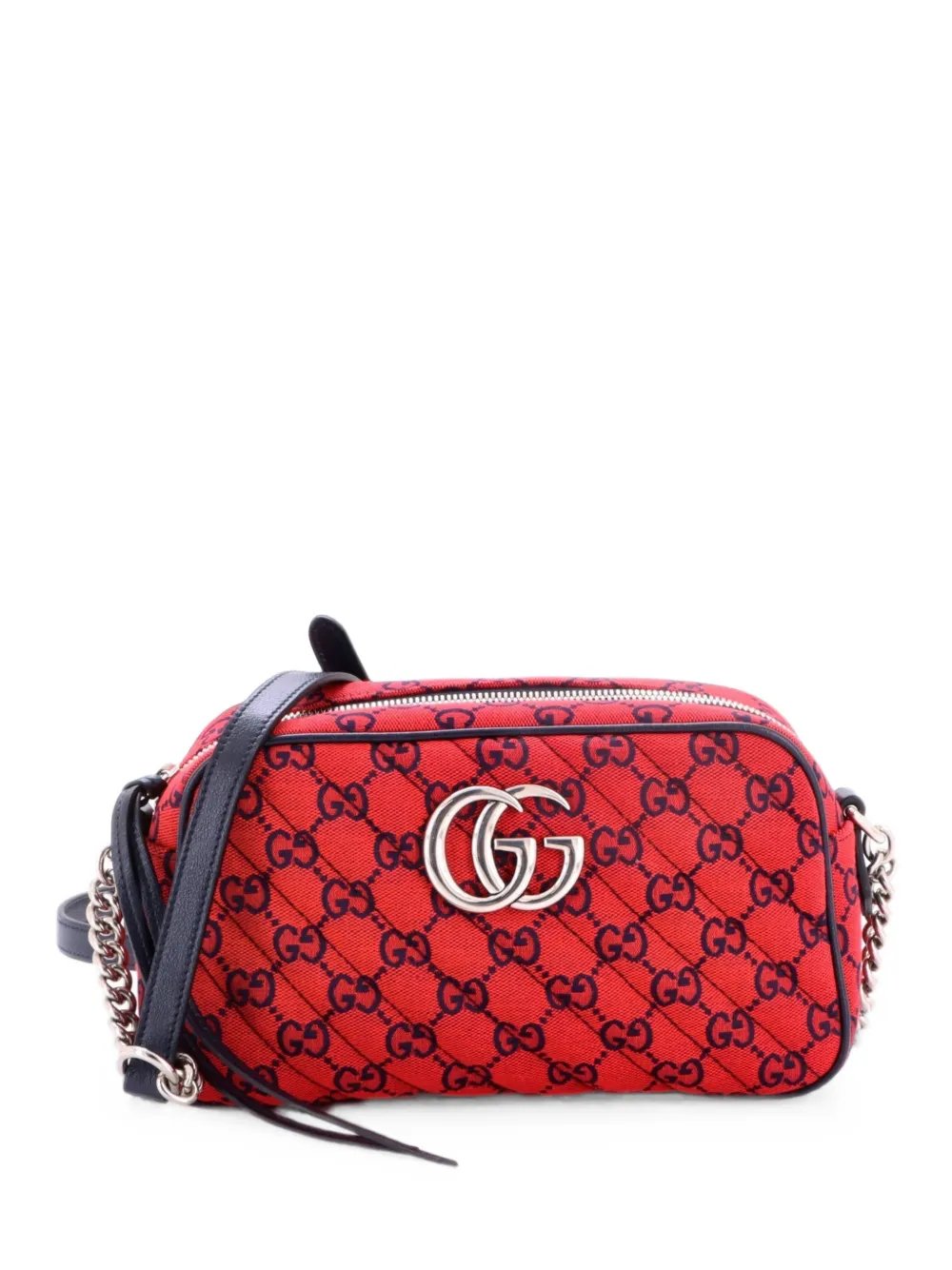 GG Marmont Shoulder Bag Diagonal Quilted GG Canvas with Leather Small crossbody bag