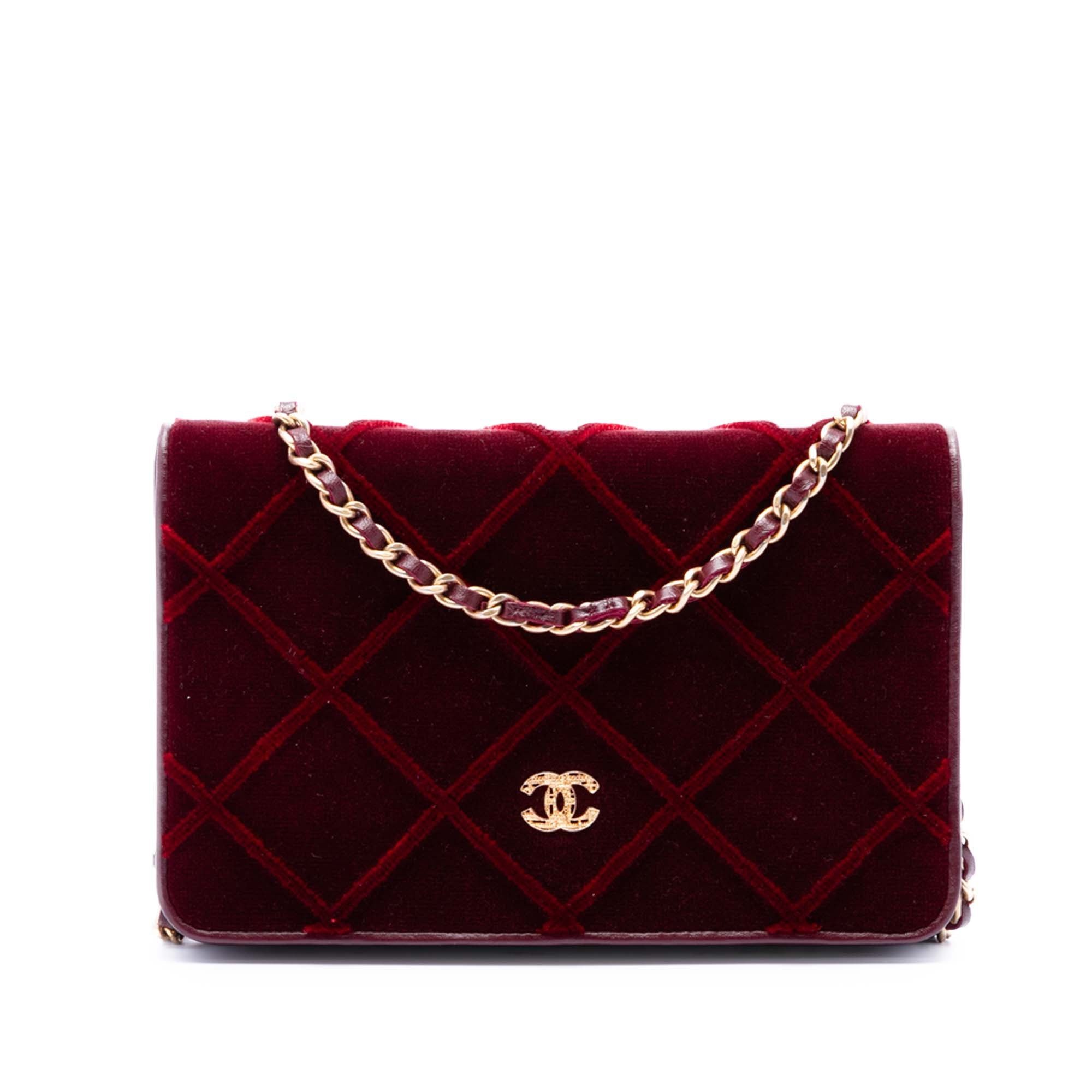 Velvet handbag