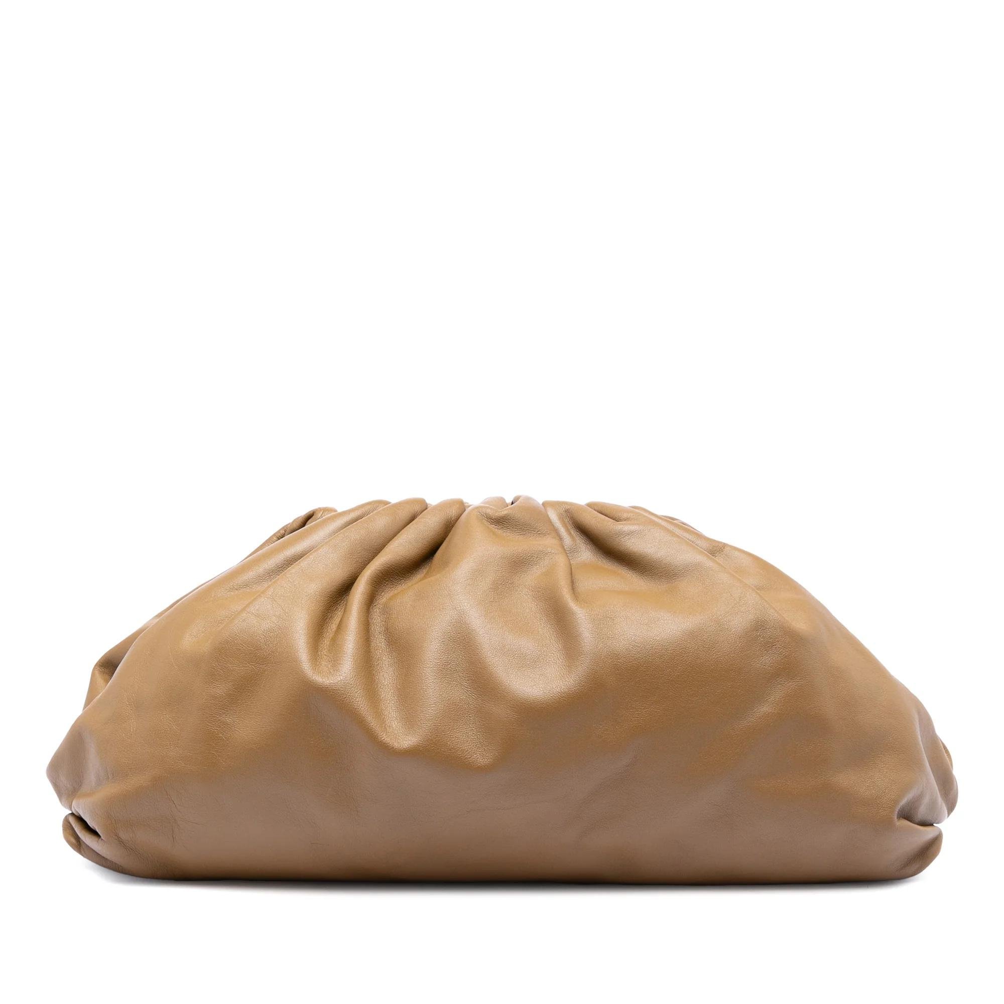 Pouch leather handbag
