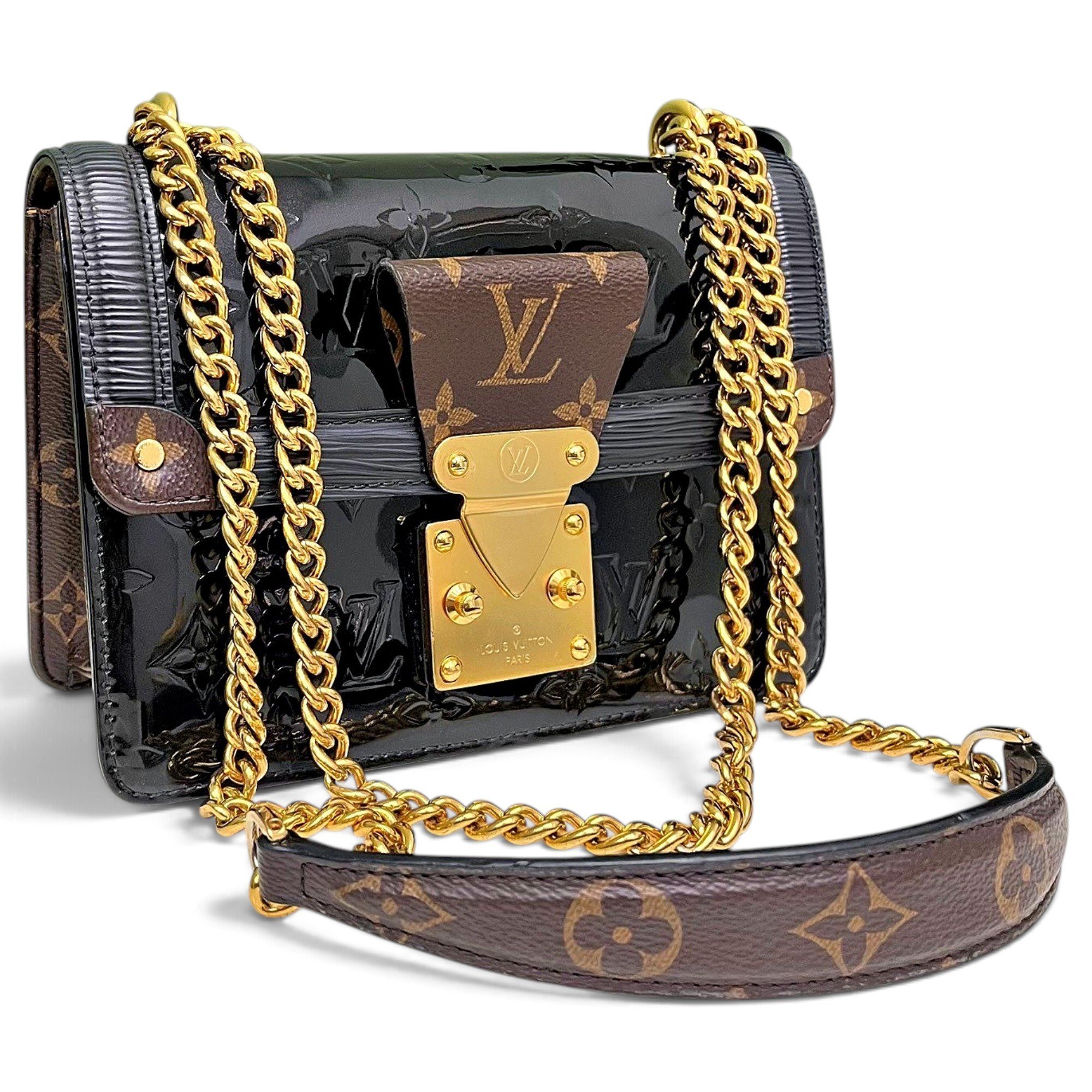 LV Wynwood patent leather crossbody bag