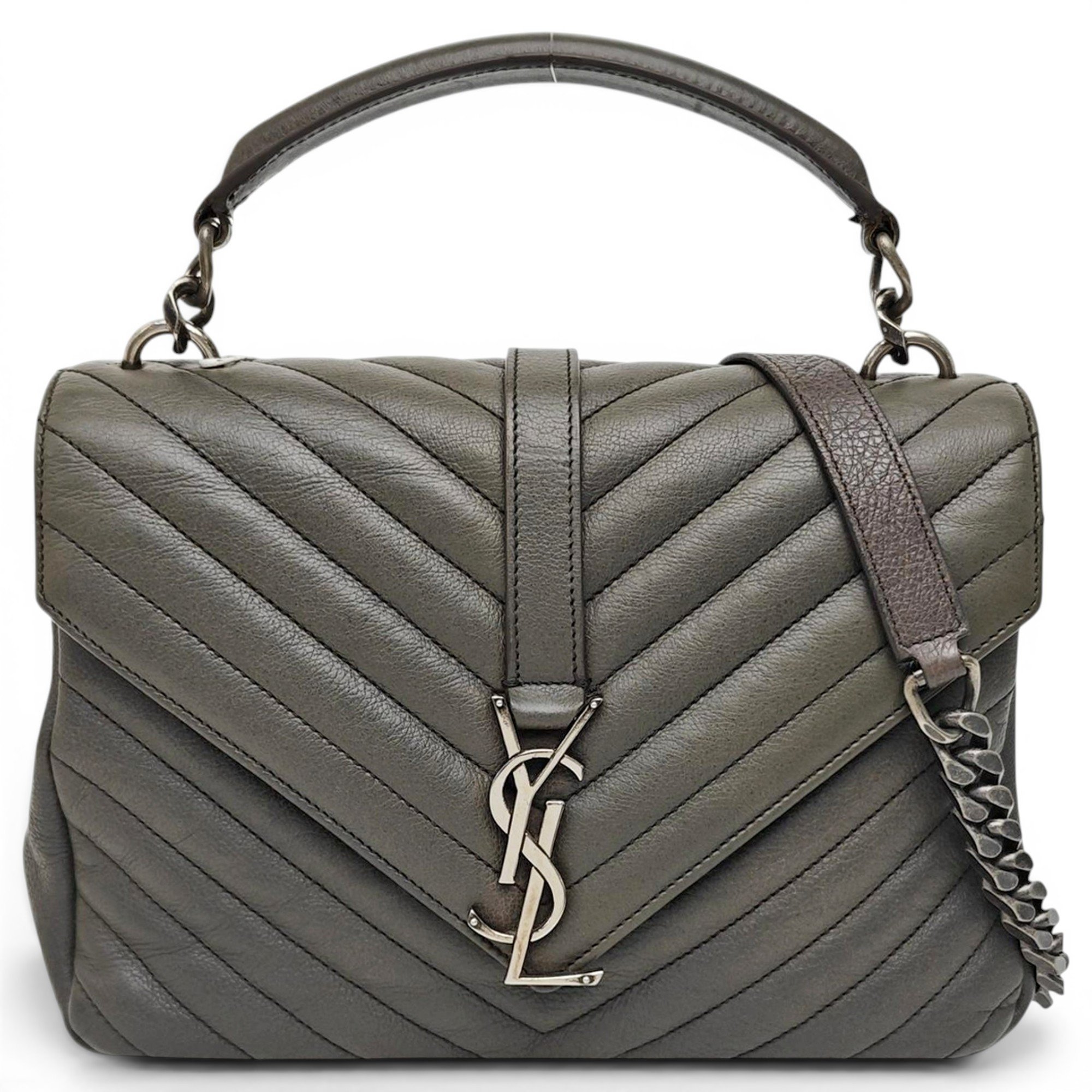Collége monogramme leather handbag
