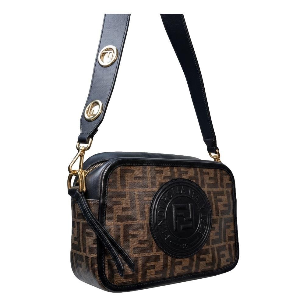 Camera case leather crossbody bag