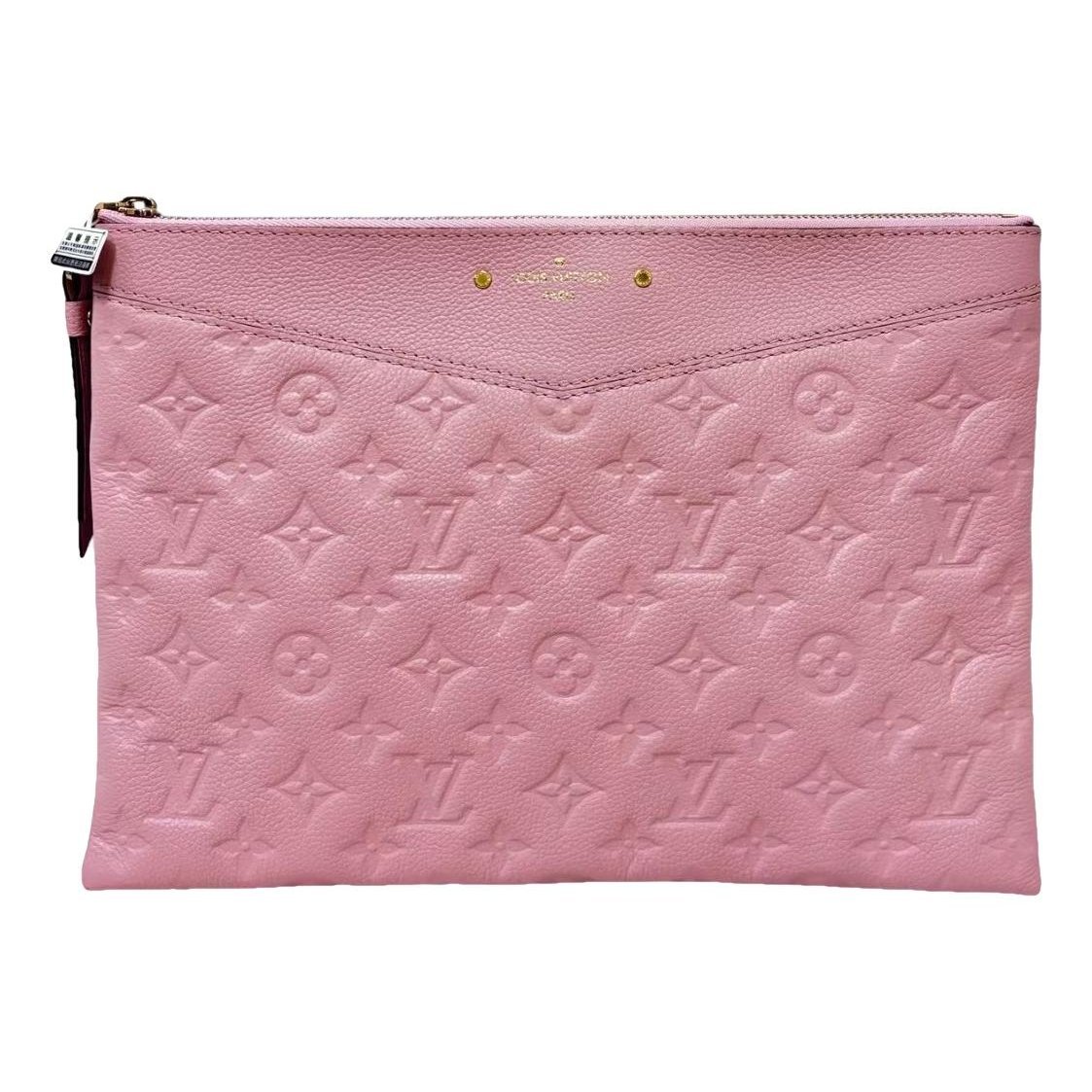 Leather clutch bag