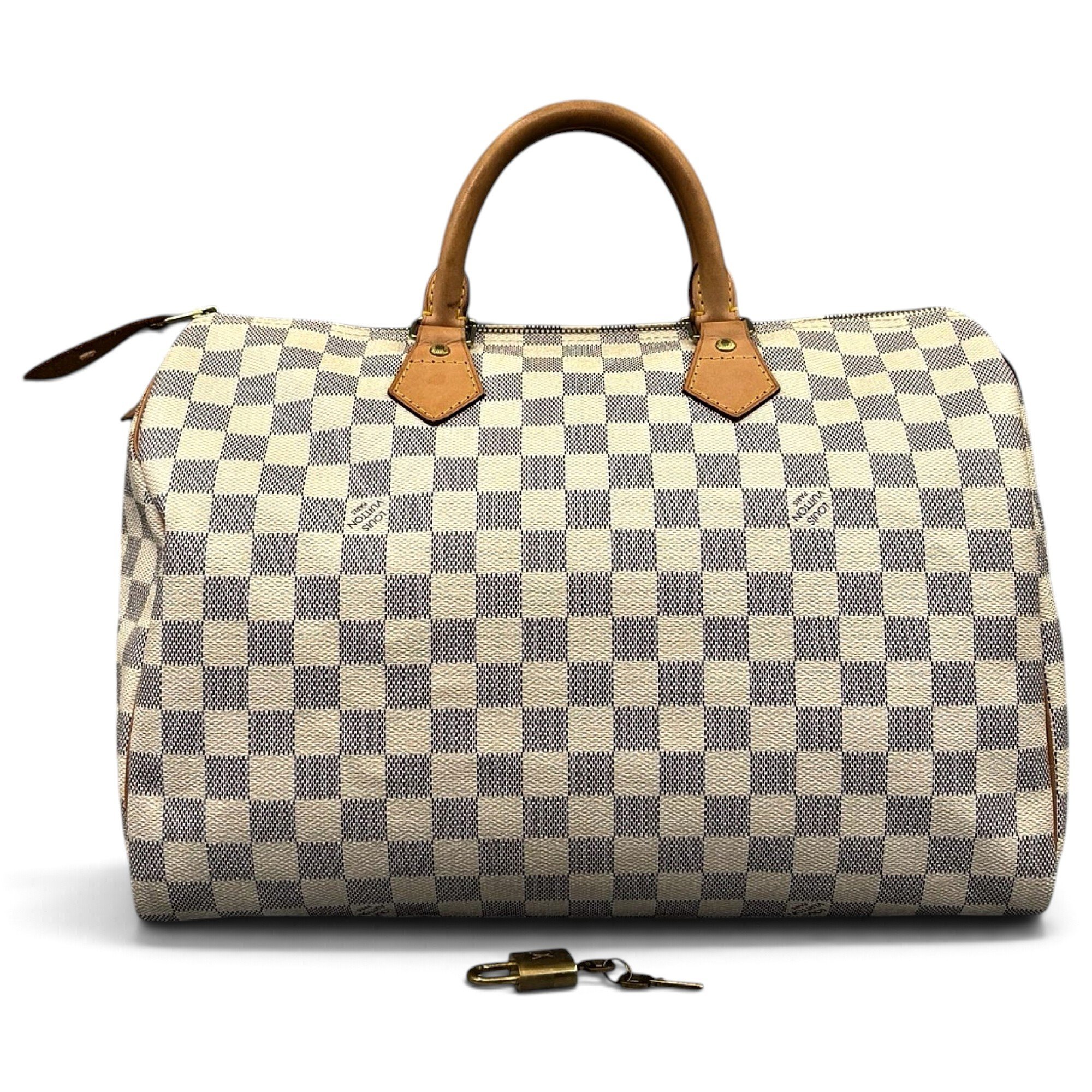 Speedy leather bowling bag