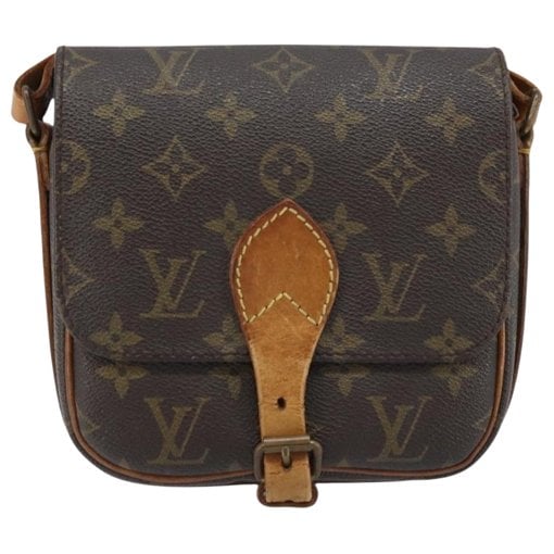 Cartouchière leather handbag