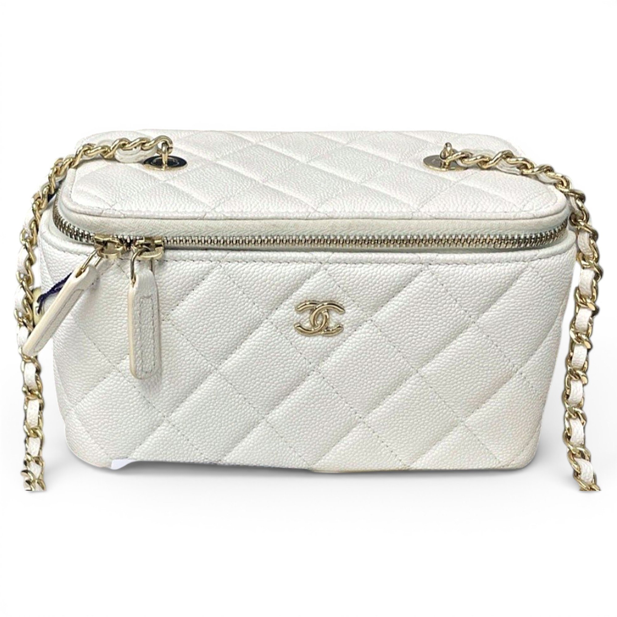 Vanity leather handbag