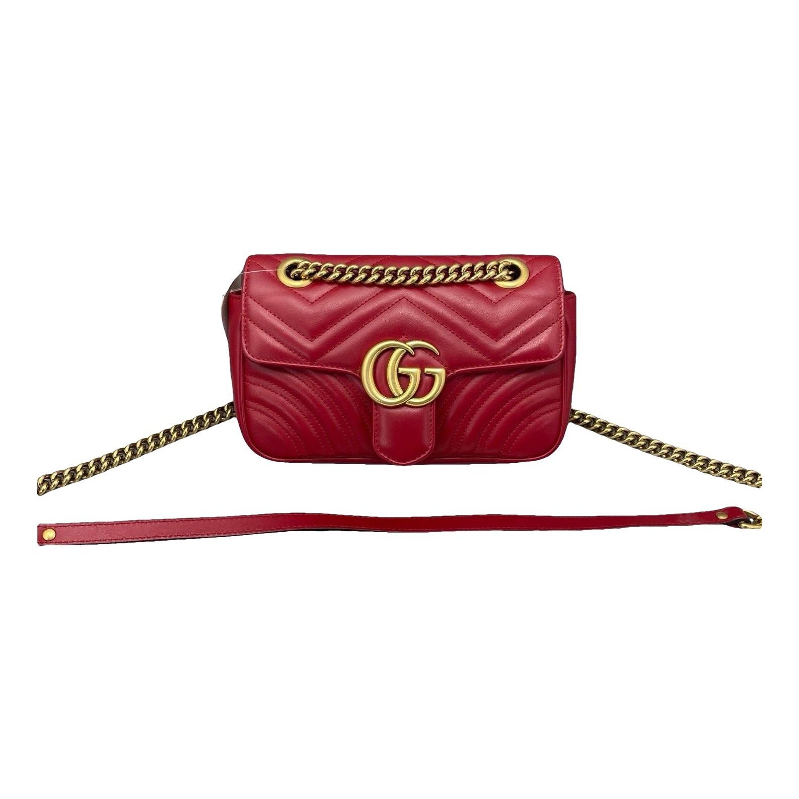 GG Marmont Flap leather handbag