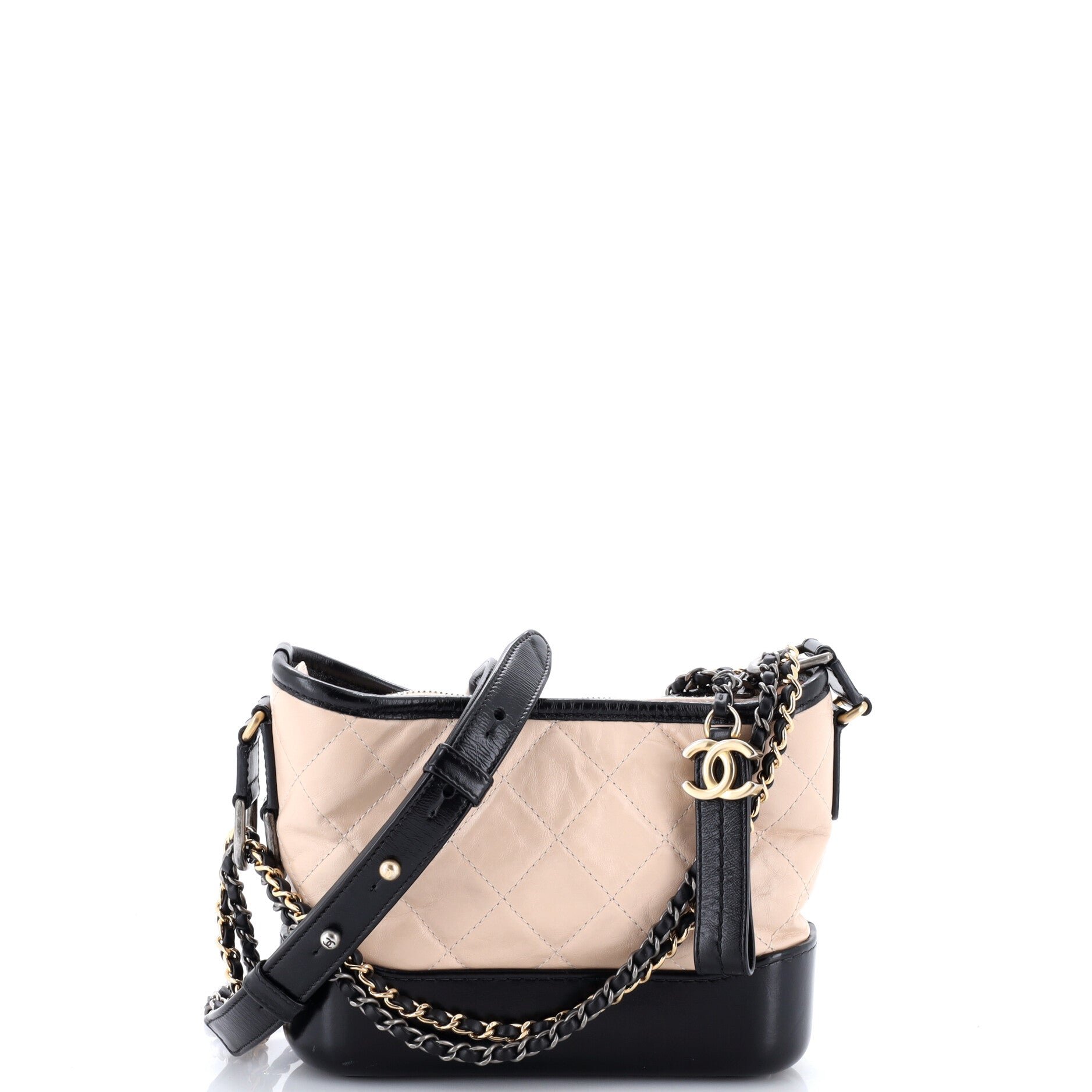 Gabrielle Hobo Quilted Aged Calfskin Small