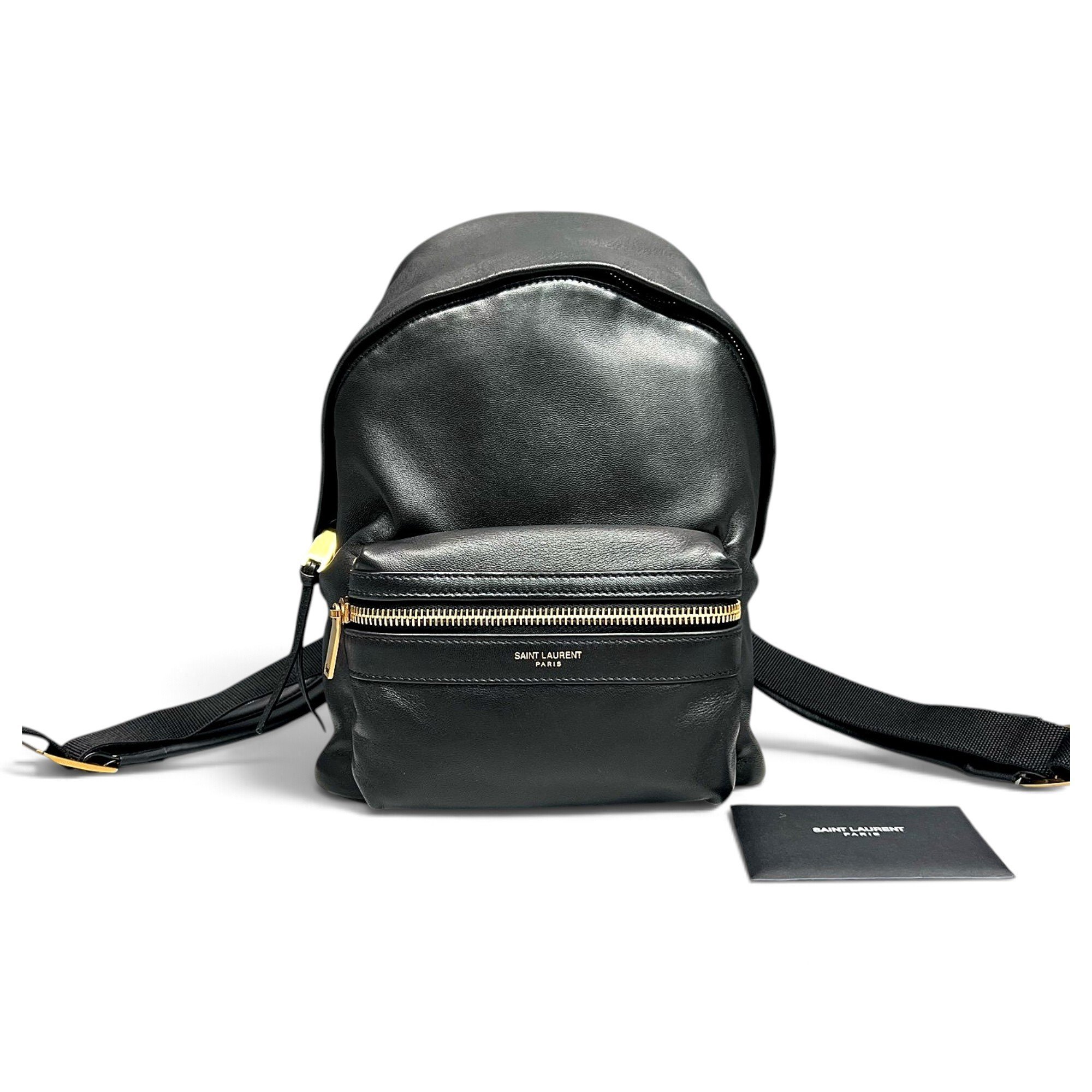 Leather backpack