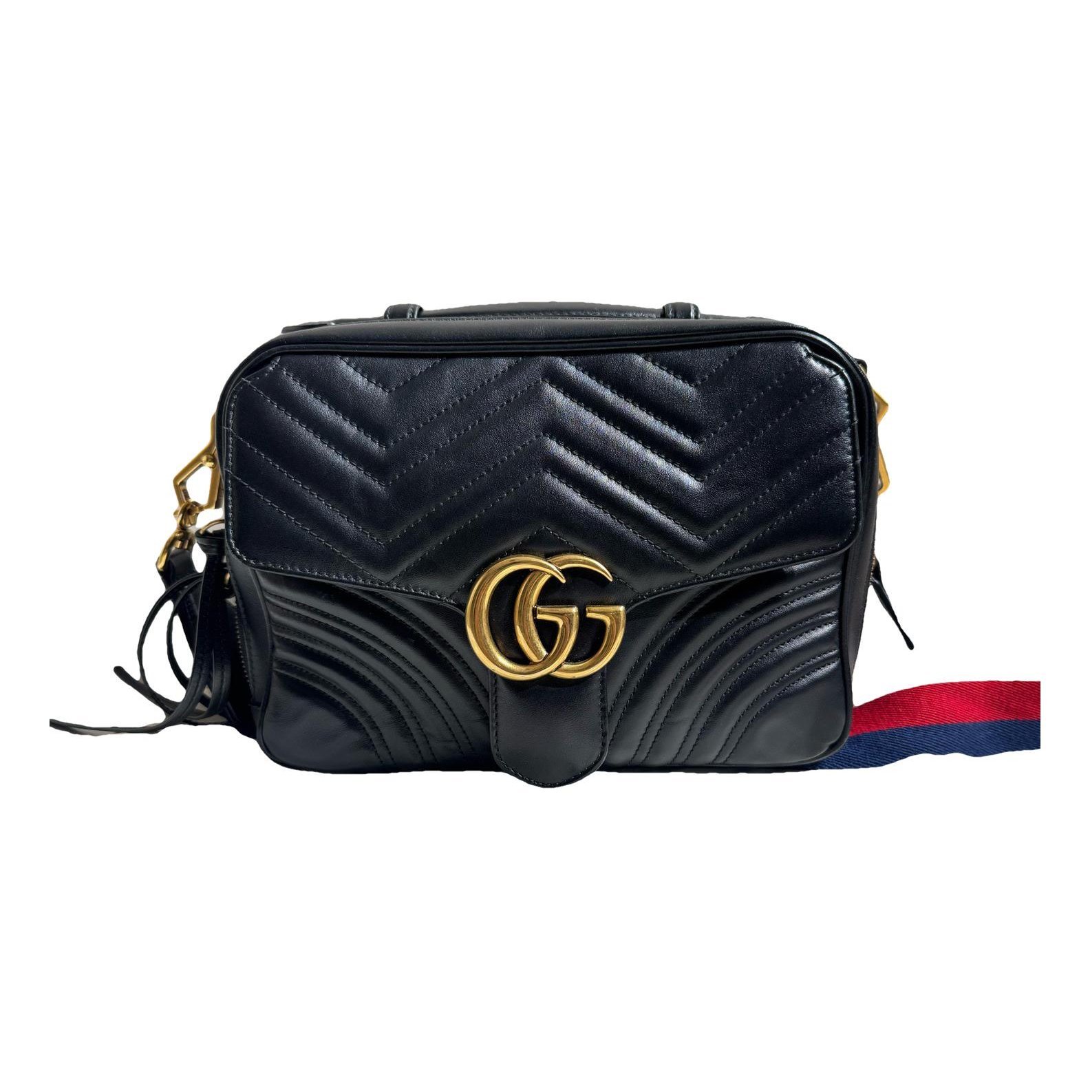 GG Marmont Flap leather crossbody bag