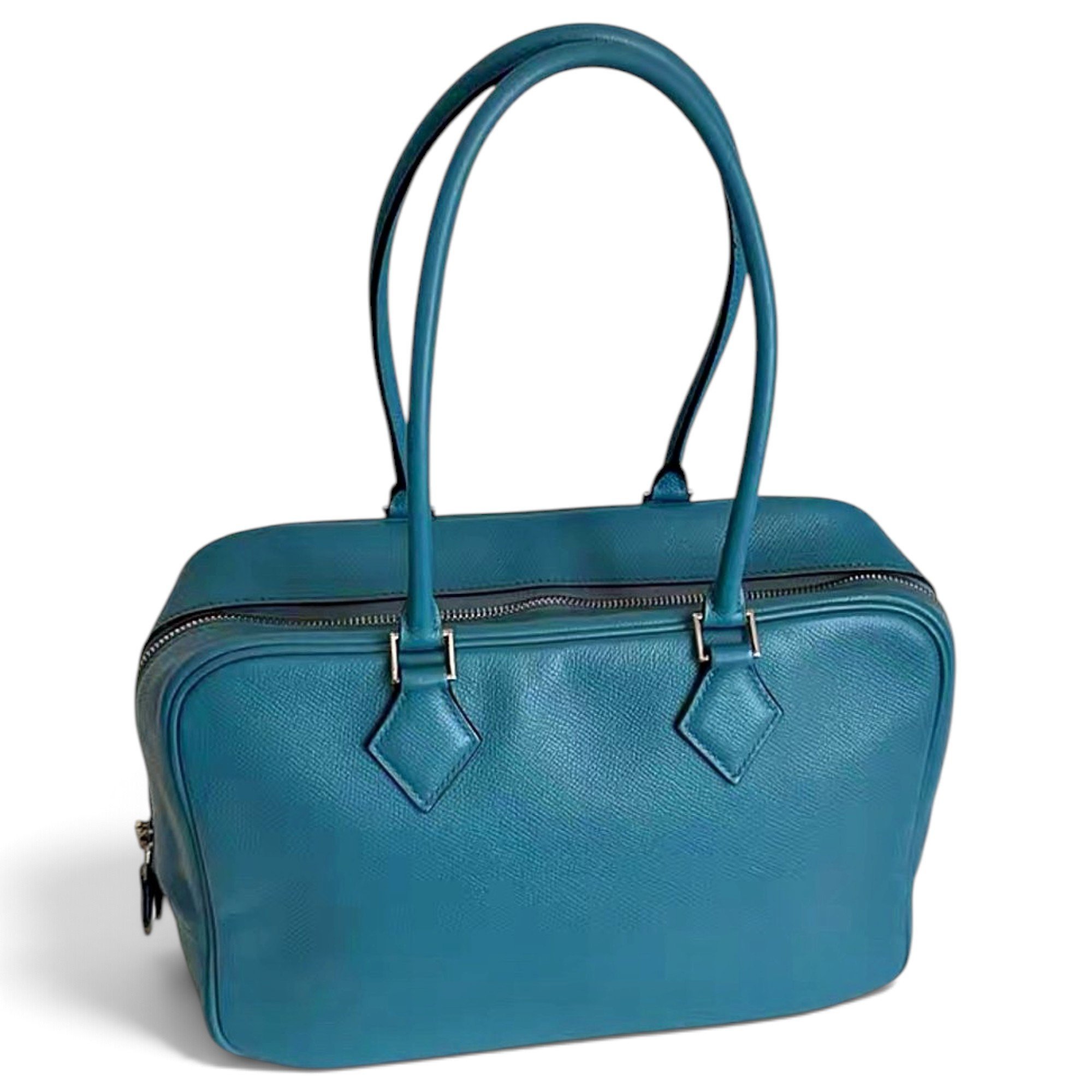 Plume leather handbag