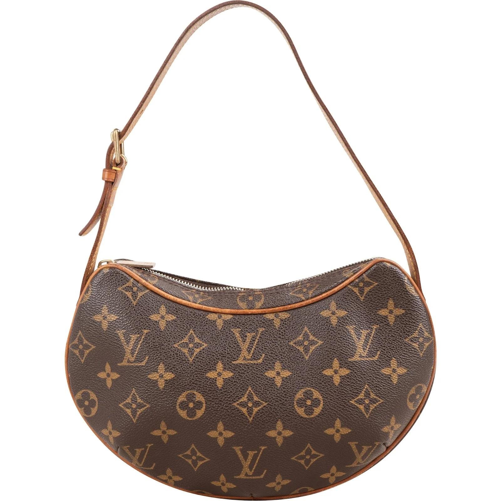 Croissant leather handbag