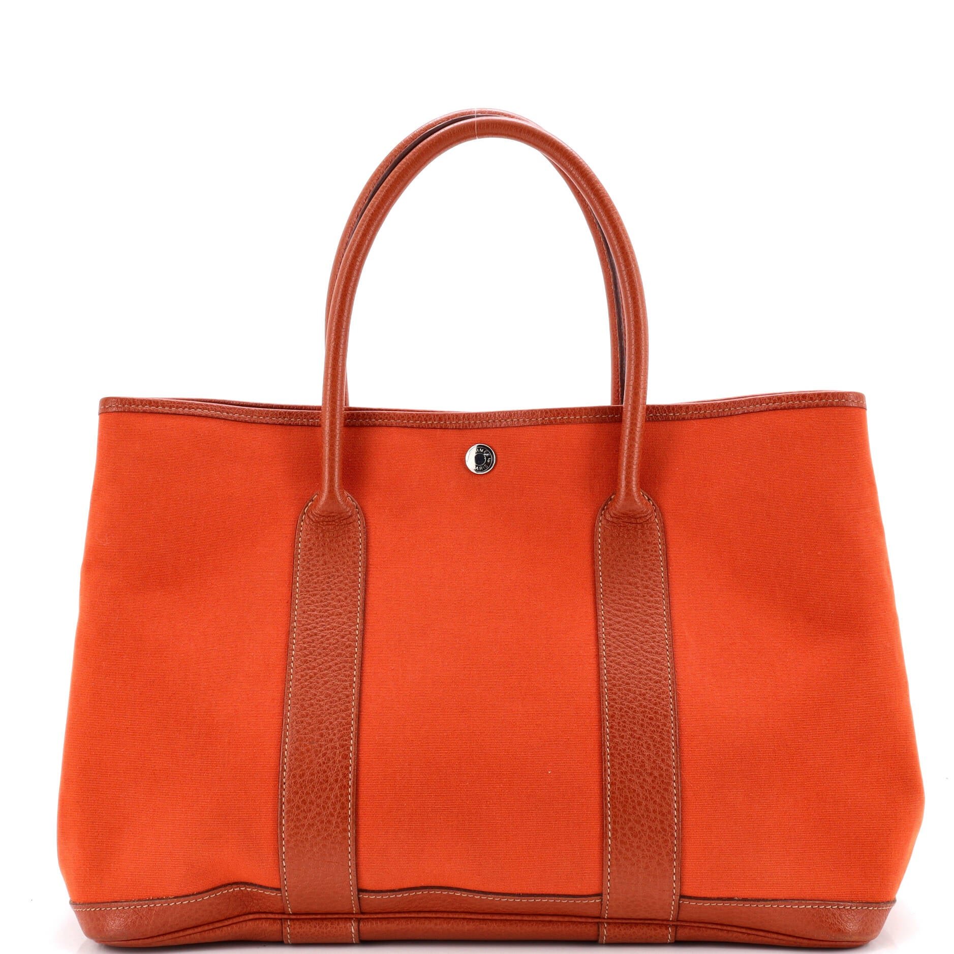 Garden Party Tote Toile and Leather 36