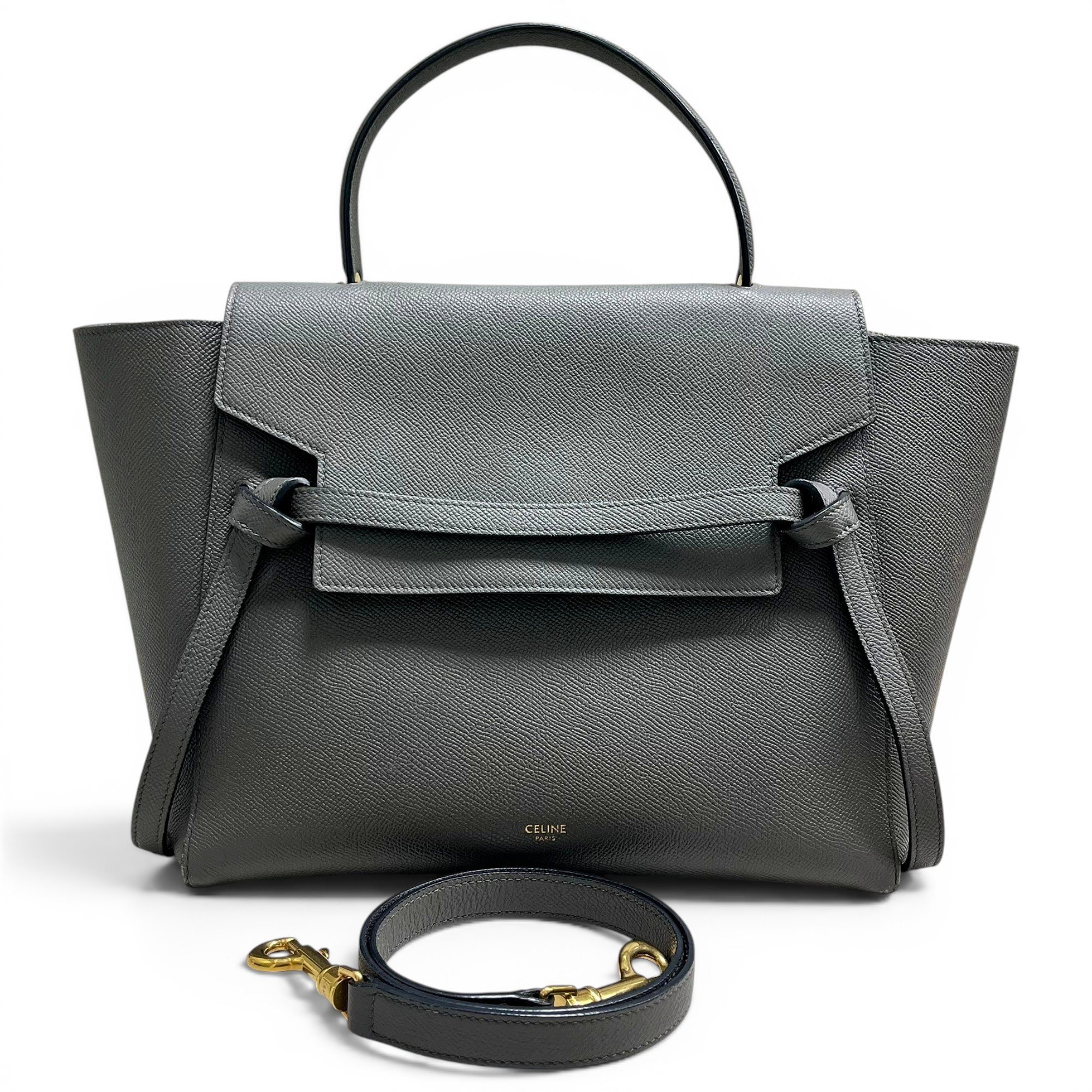 Belt leather handbag