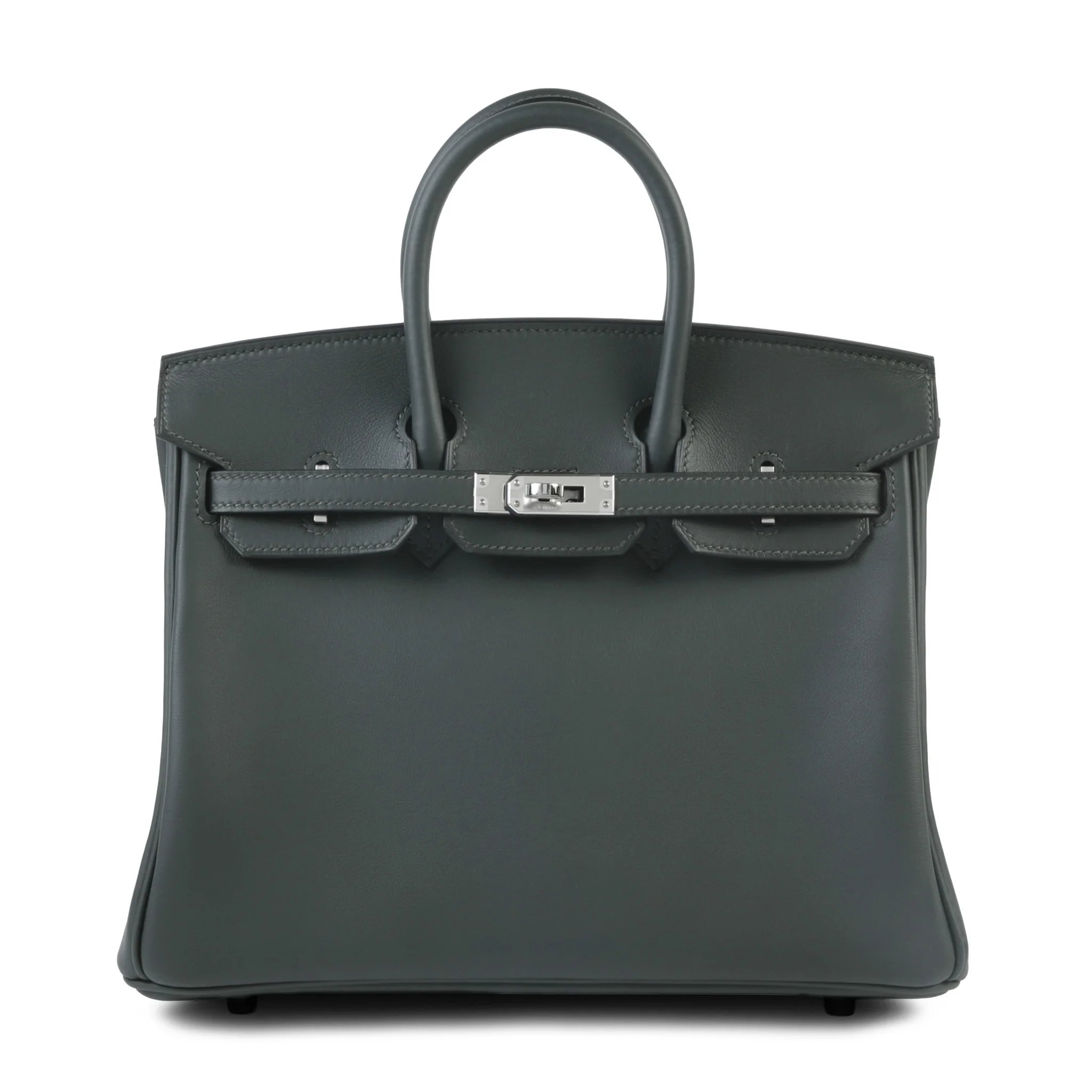 Brand New ( Rank N ) HERMÈS Birkin 25 Vert Fonce (67) Swift Palladium hardware G (2026)