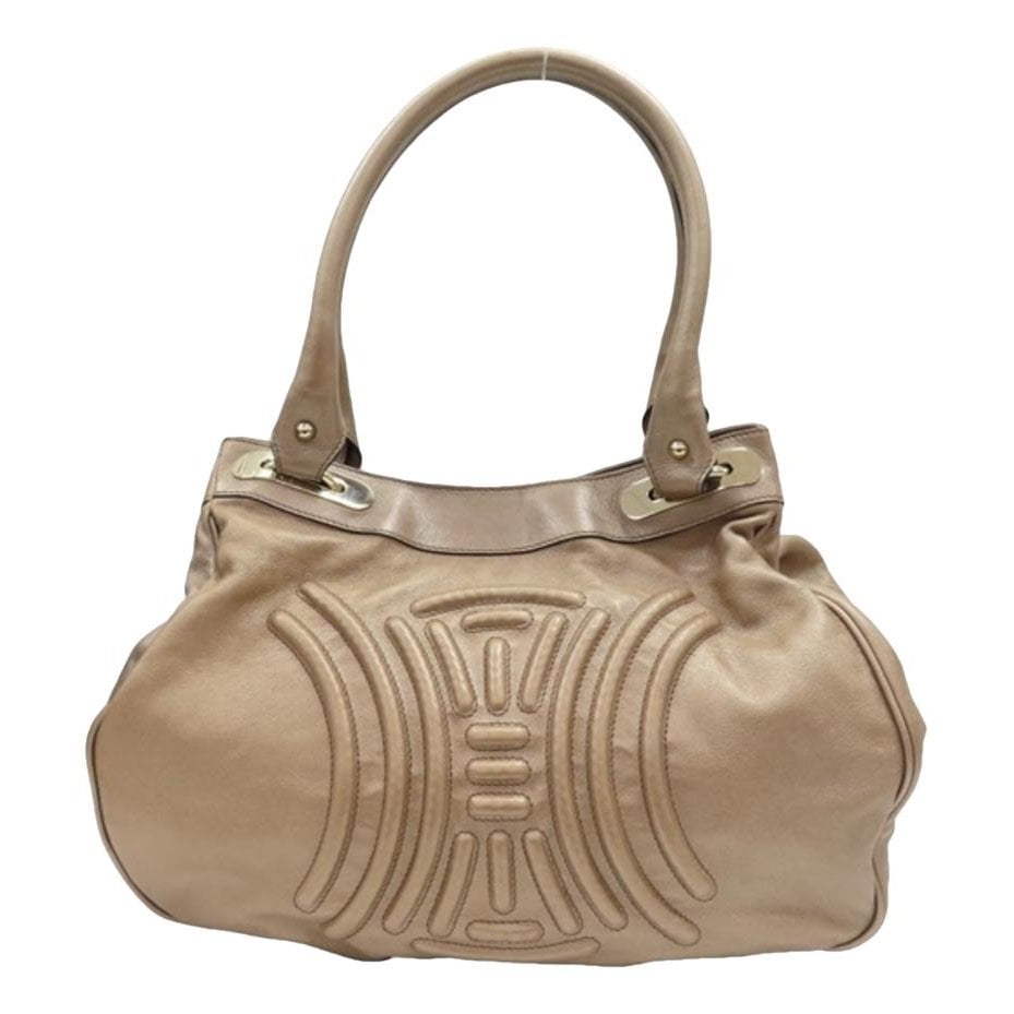 Triomphe leather handbag