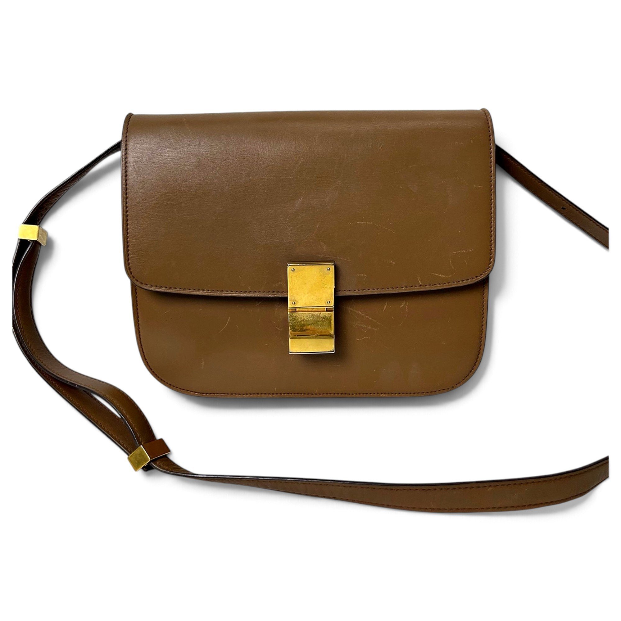 Classic leather crossbody bag