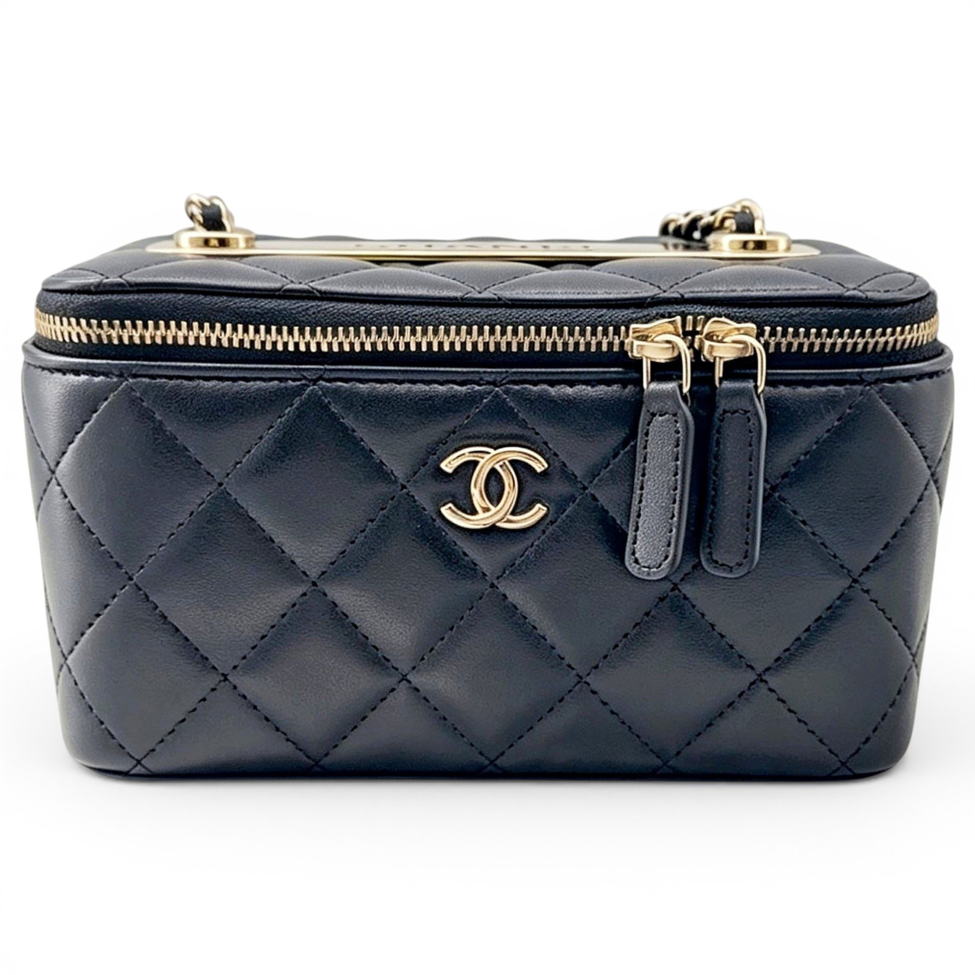 Trendy CC Vanity leather handbag