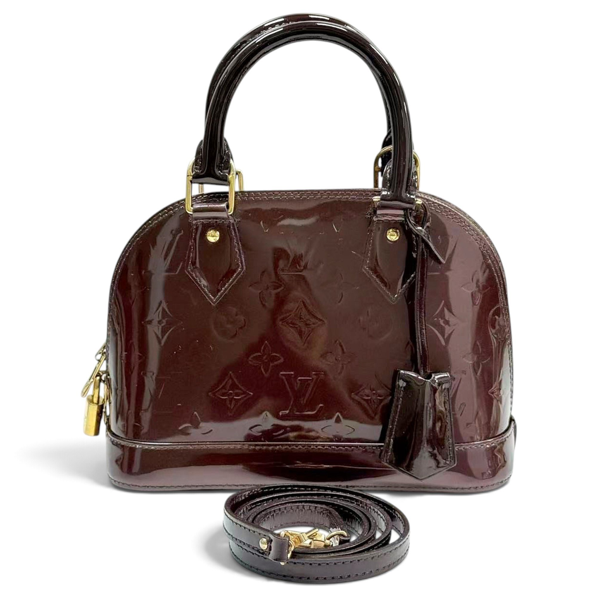 Alma BB patent leather handbag