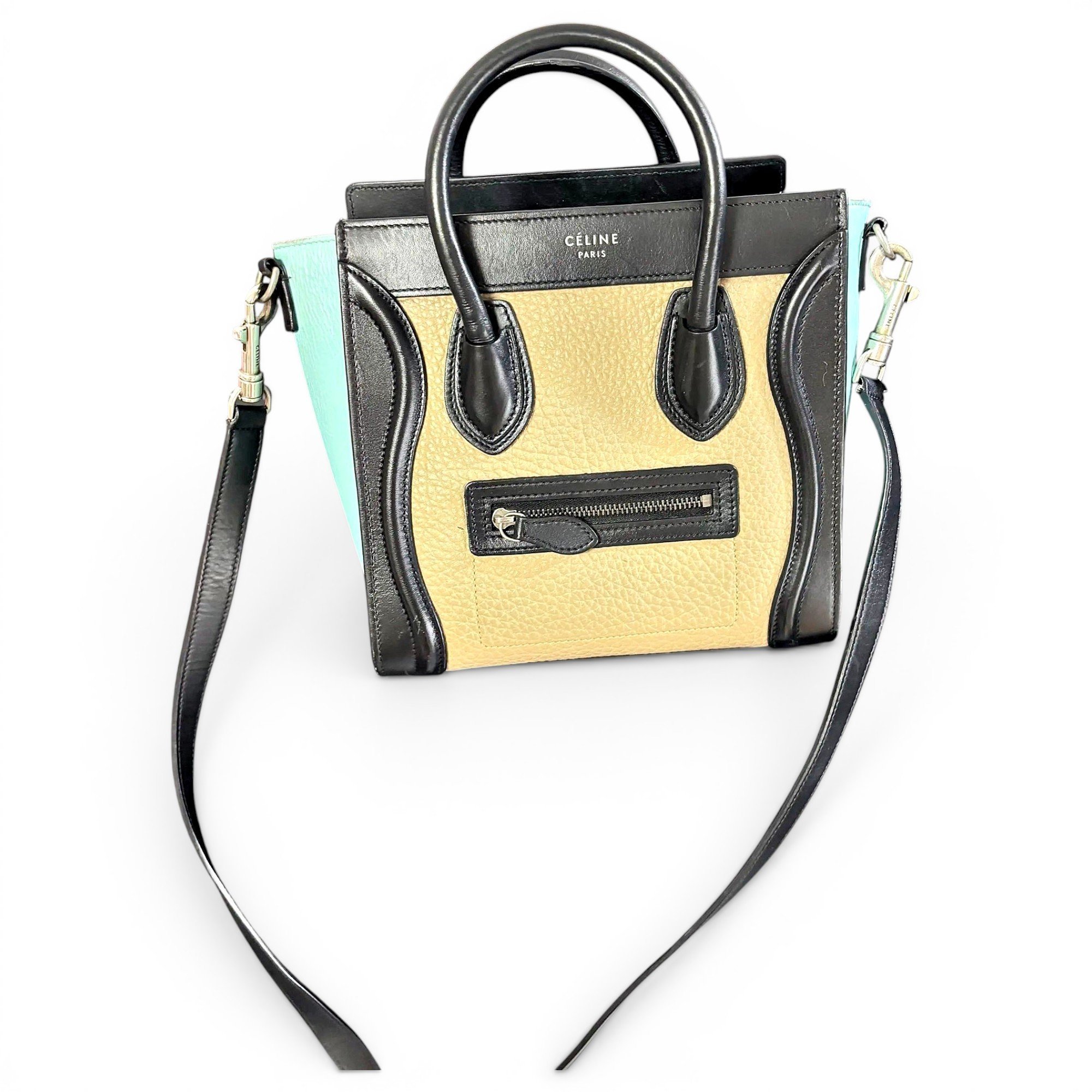 Celine Nano Luggage leather handbag