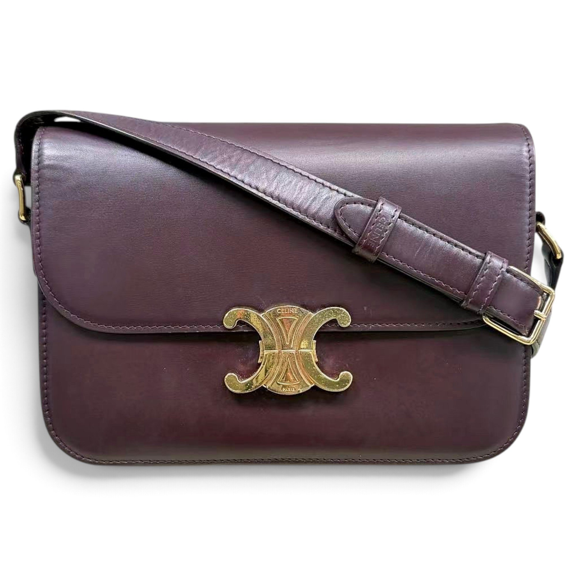 Triomphe leather handbag