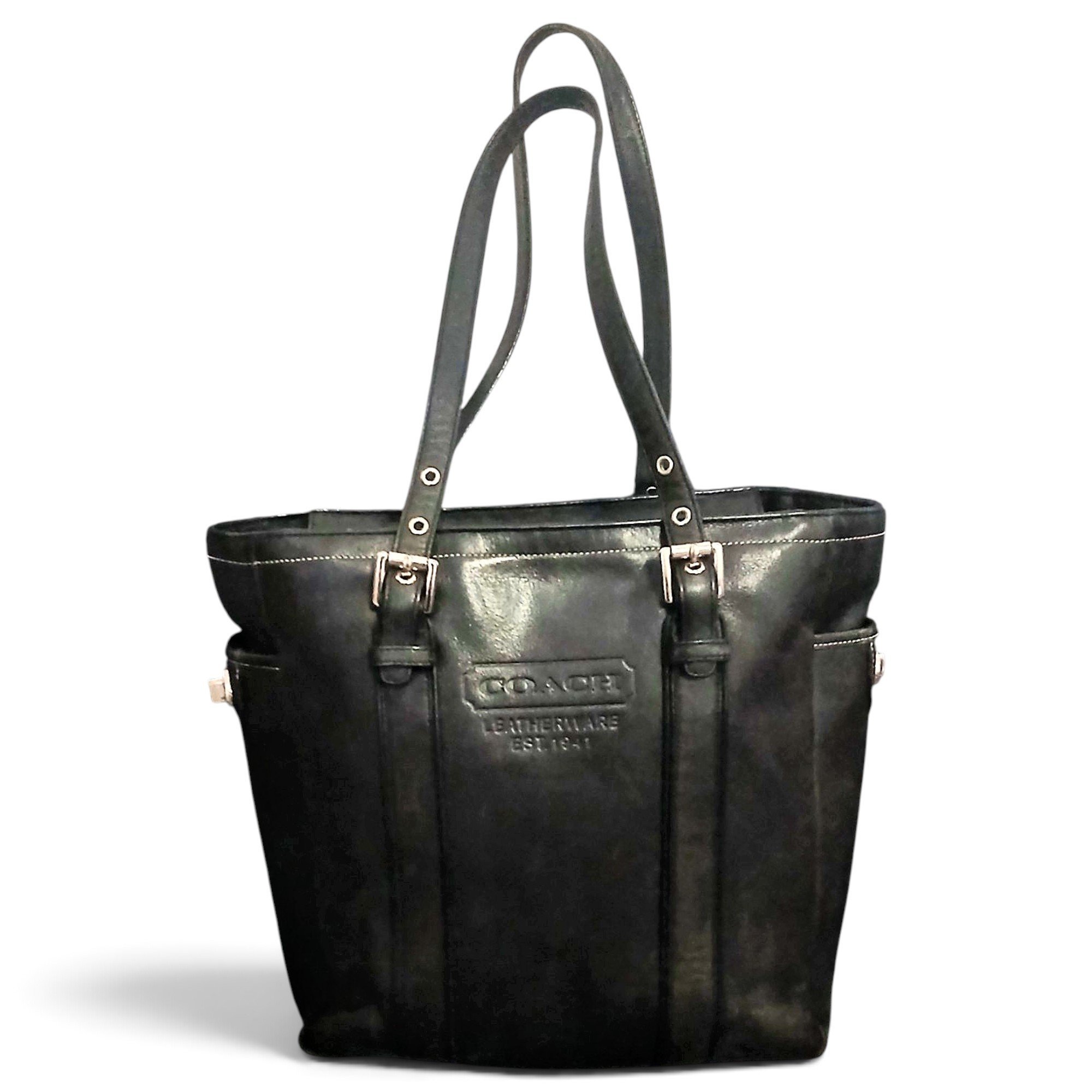 CITY ZIP TOTE leather tote