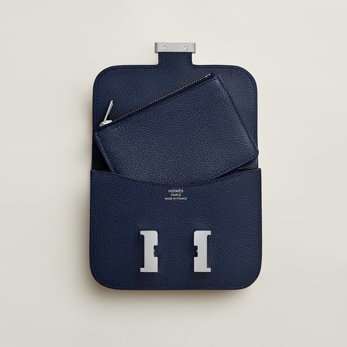 Bleu Nuit Constance Slim Wallet