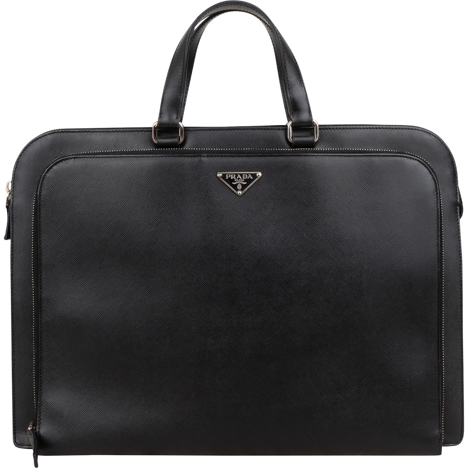 Triangle leather handbag
