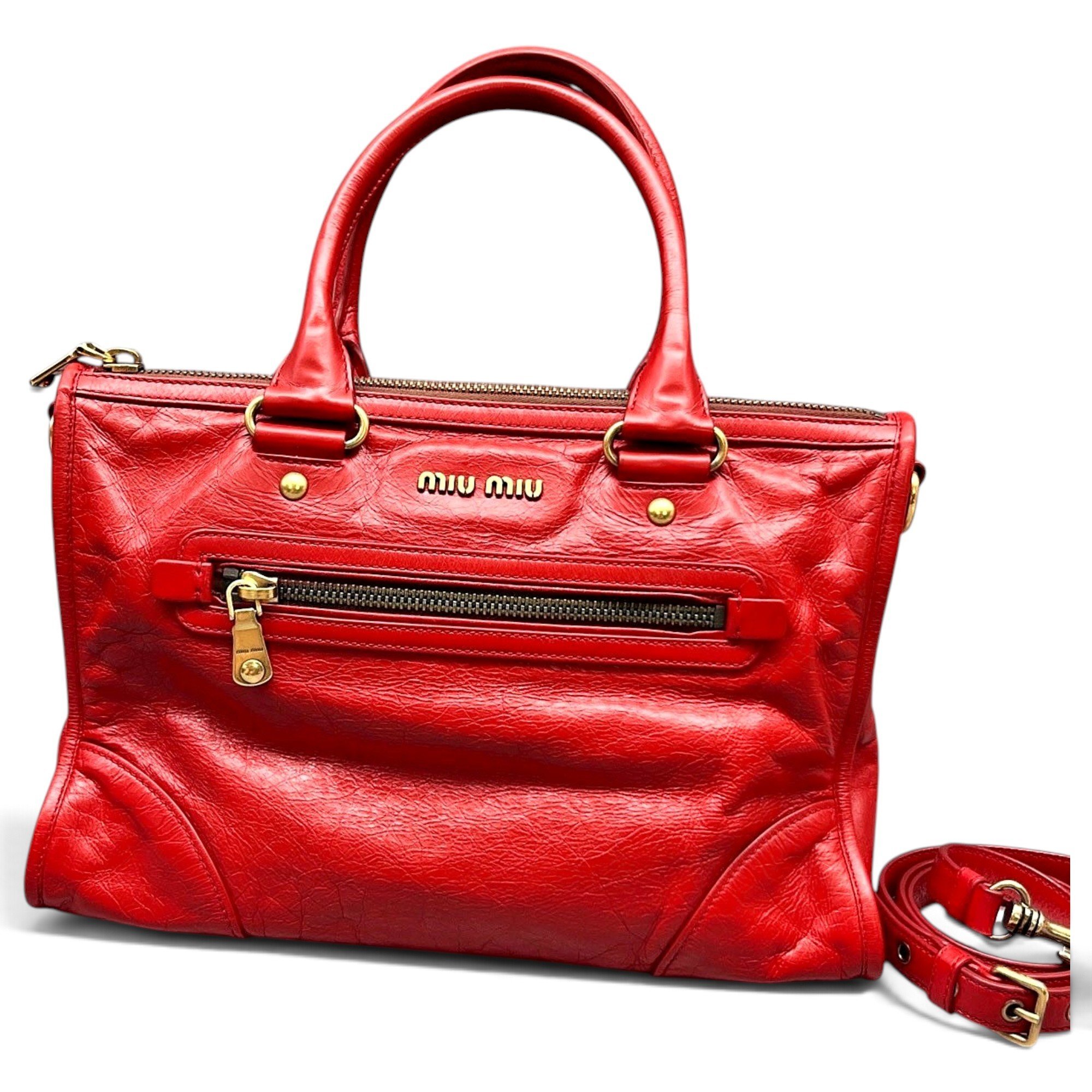 Leather handbag