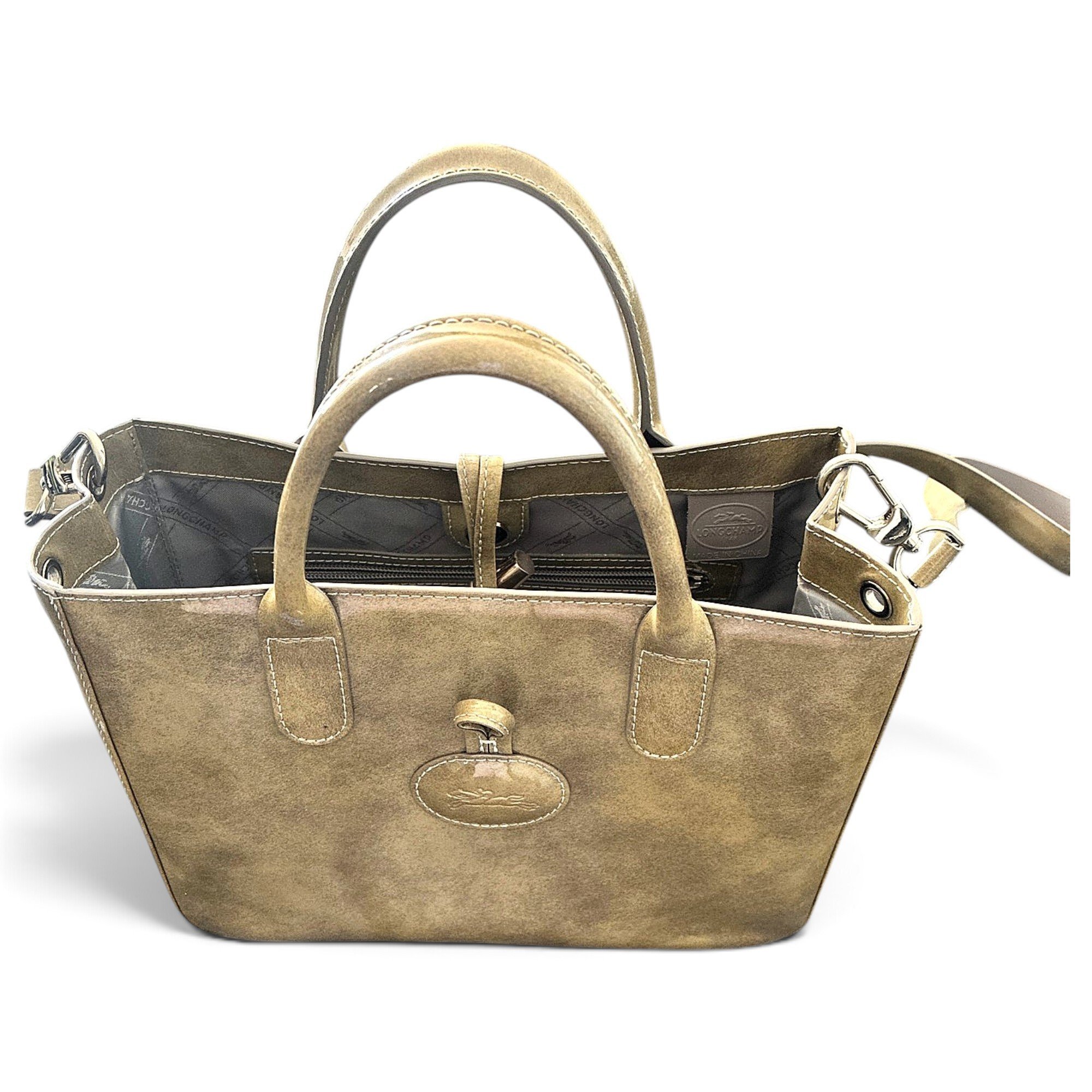 Roseau patent leather handbag