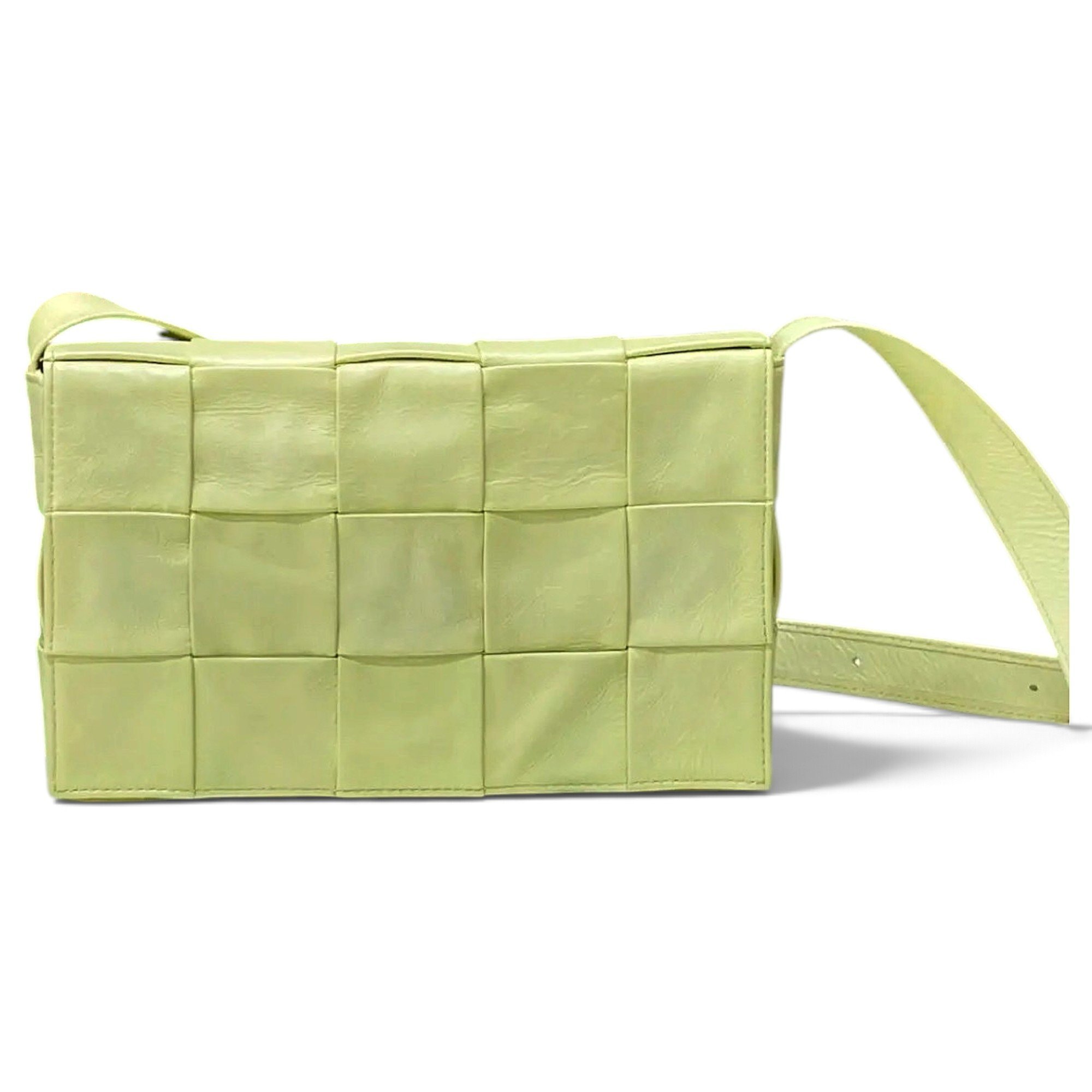 Cassette leather handbag