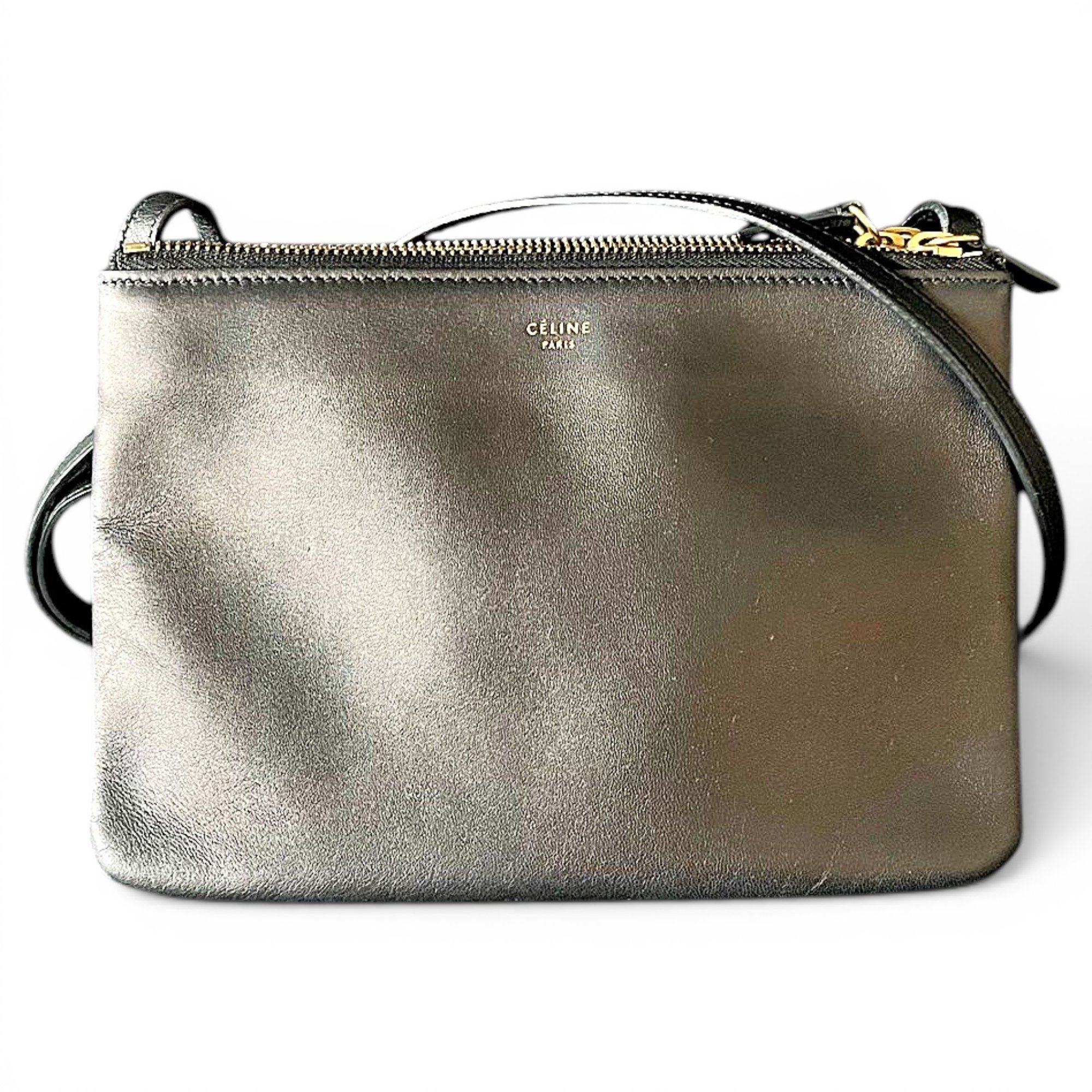 Trio leather crossbody bag
