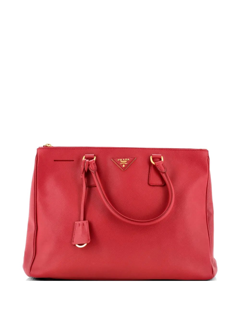 Double Zip Lux Saffiano Leather Large tote bag